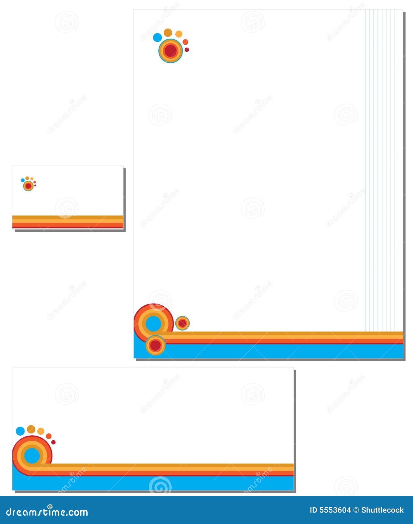 Business Stationery Paper Envelope Stock Vector Illustration of