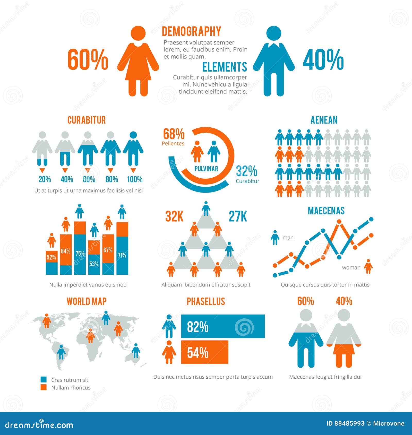 Chart Infographic Vector