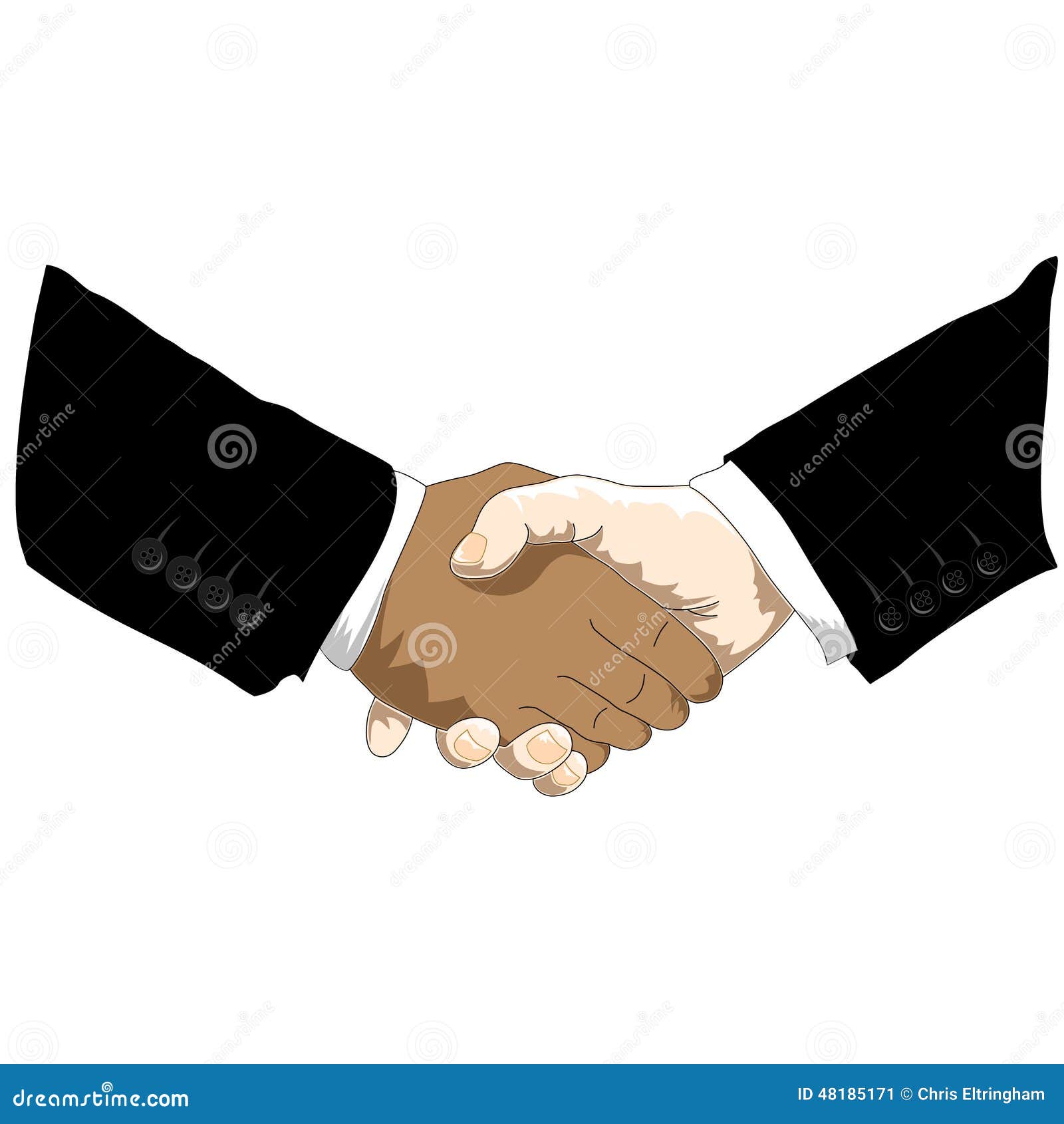 Business Style Handshake stock vector. Illustration of icon 48185171