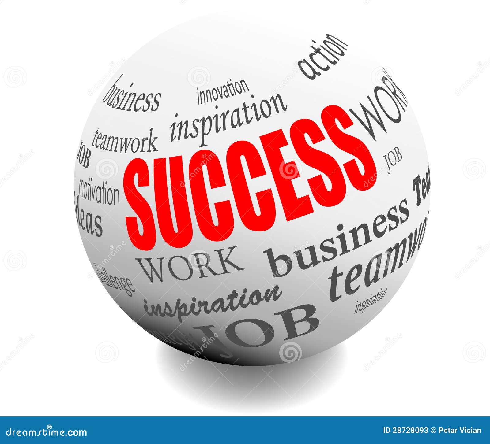 Business Success Motivation Ball Sphere Stock Vector ...