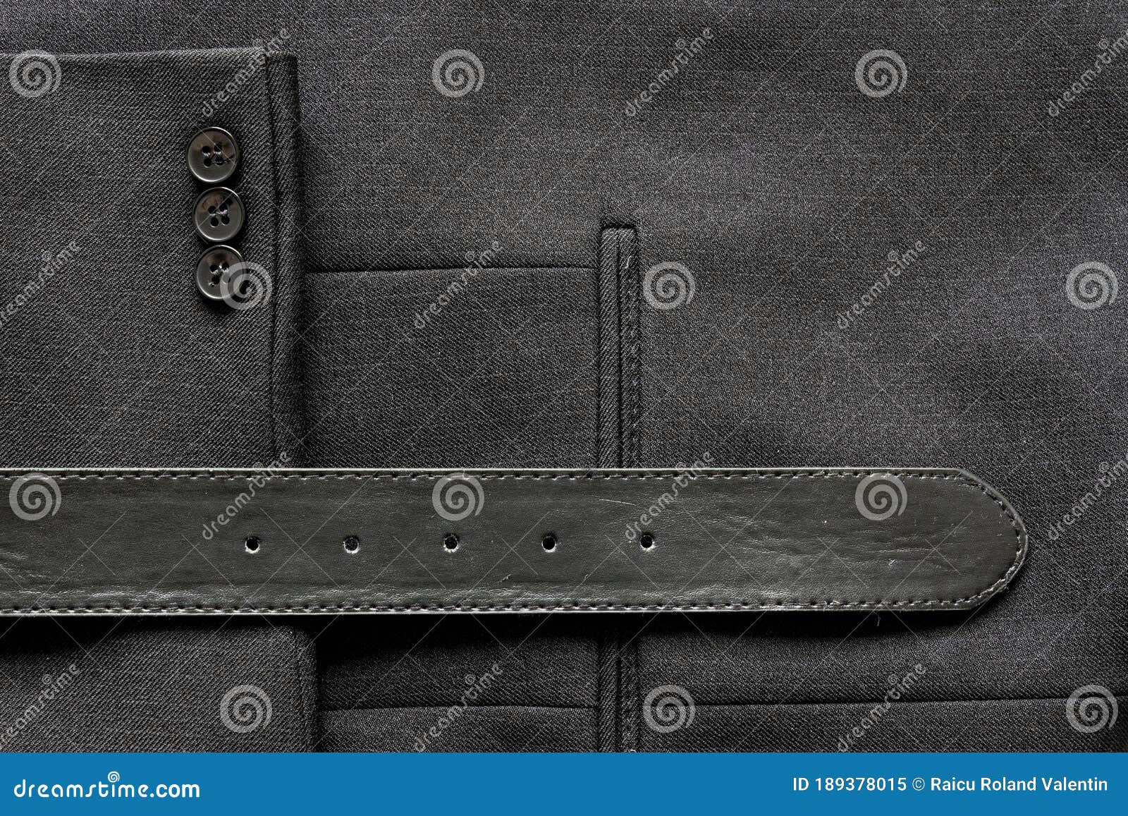 Business Suit with Buttons and Belt Stock Image - Image of cloth ...