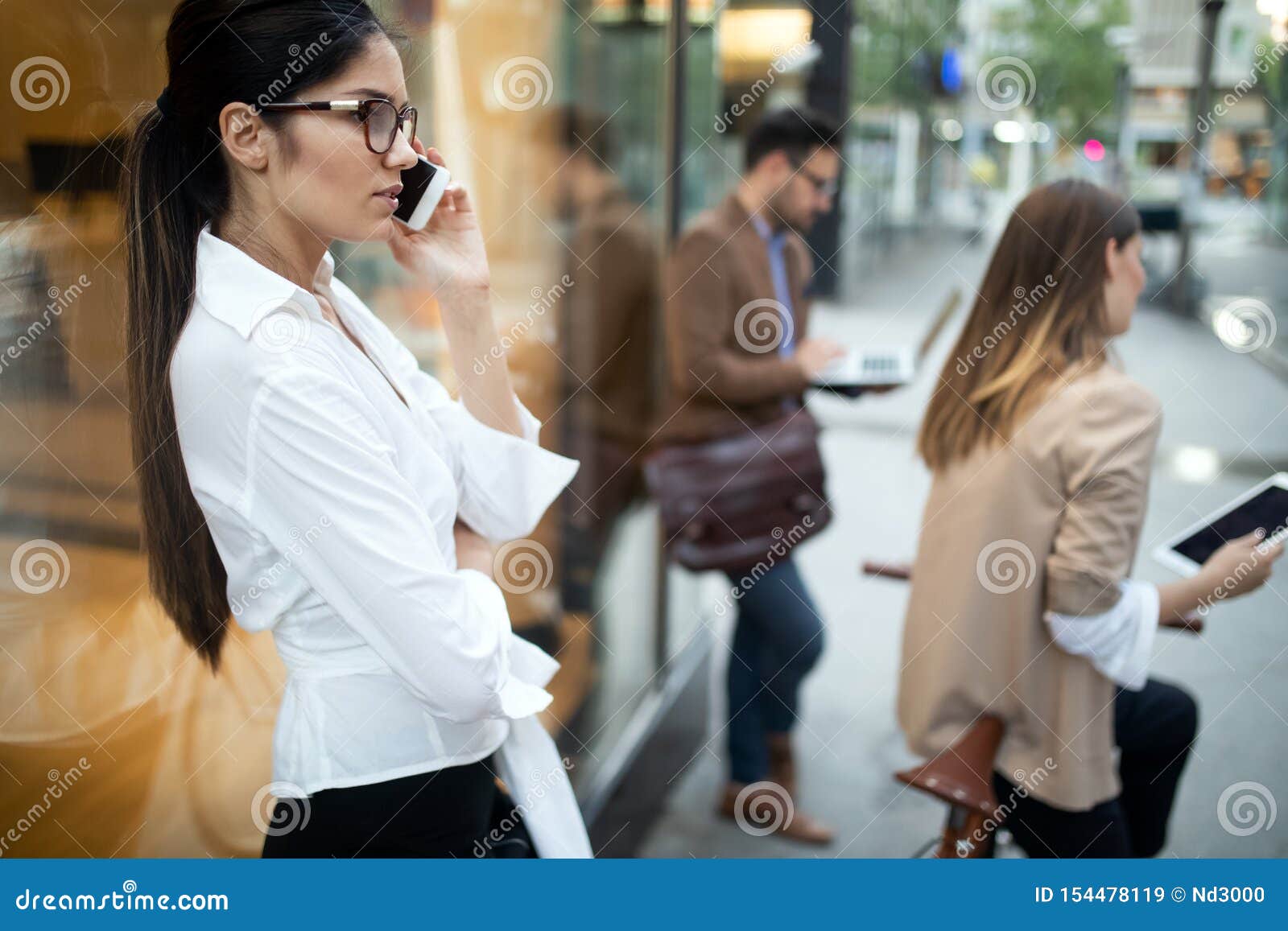 Business Team Digital Device Technology Connecting Concept Stock Image ...
