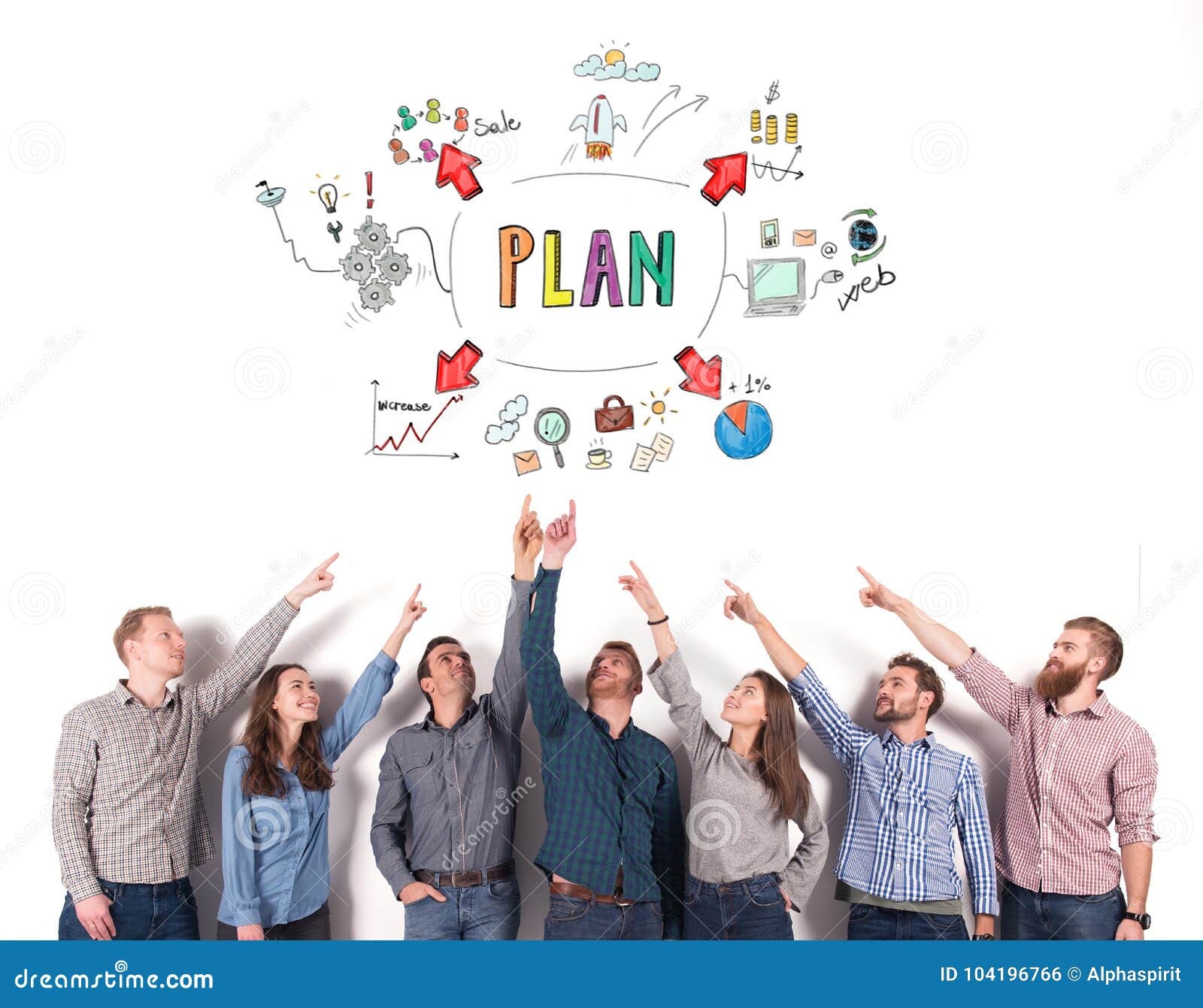 business team indicate a business project. concept of creative idea and teamwork