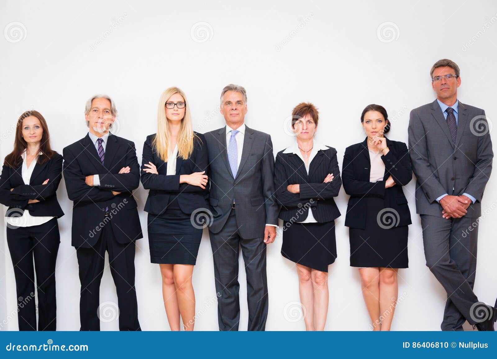 Business Team Posing for a Group Shot Stock Photo Image of male