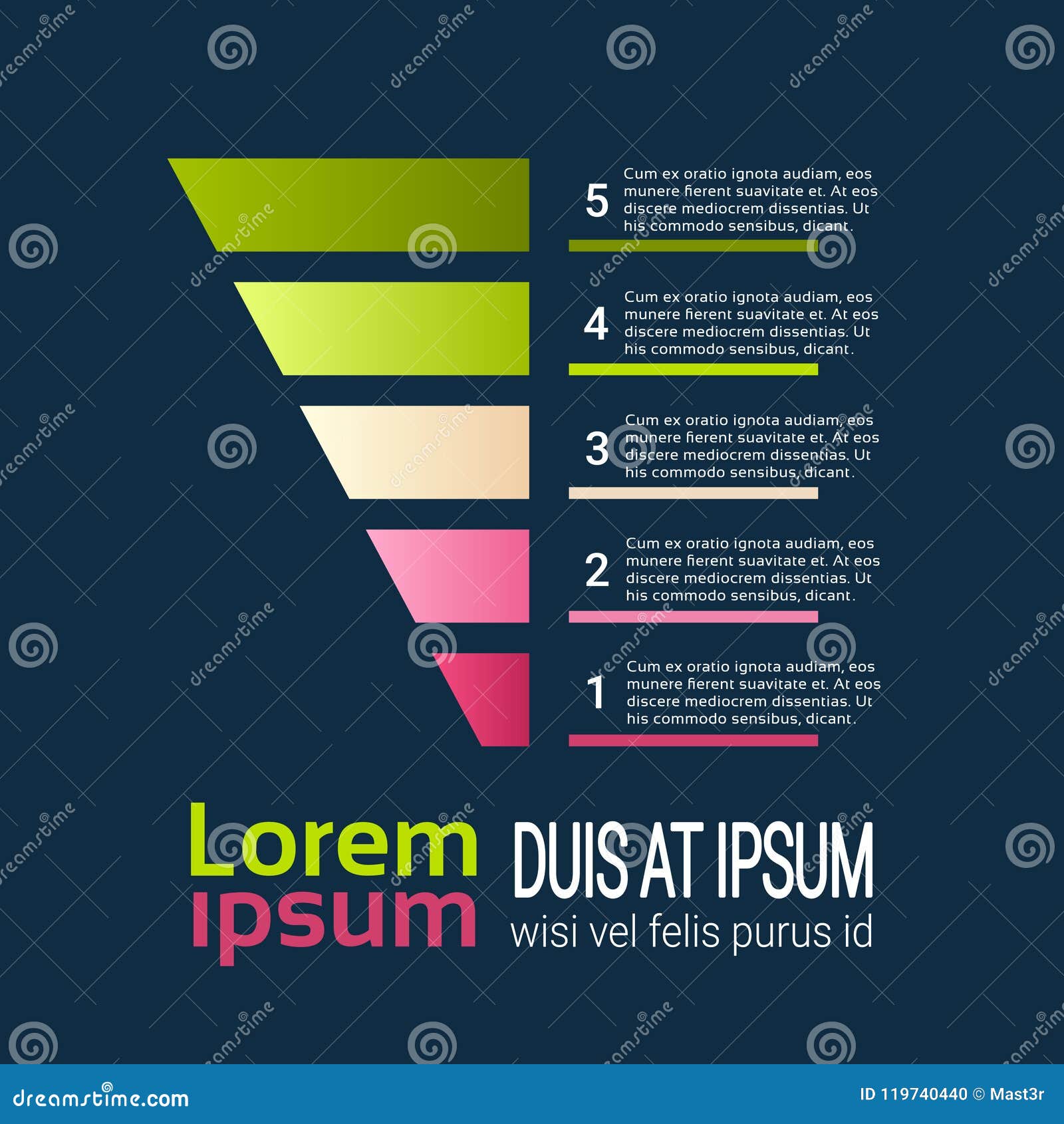 Infographics Set. Funnel, Chart, Graph, Arrows, Diagram, Gauge