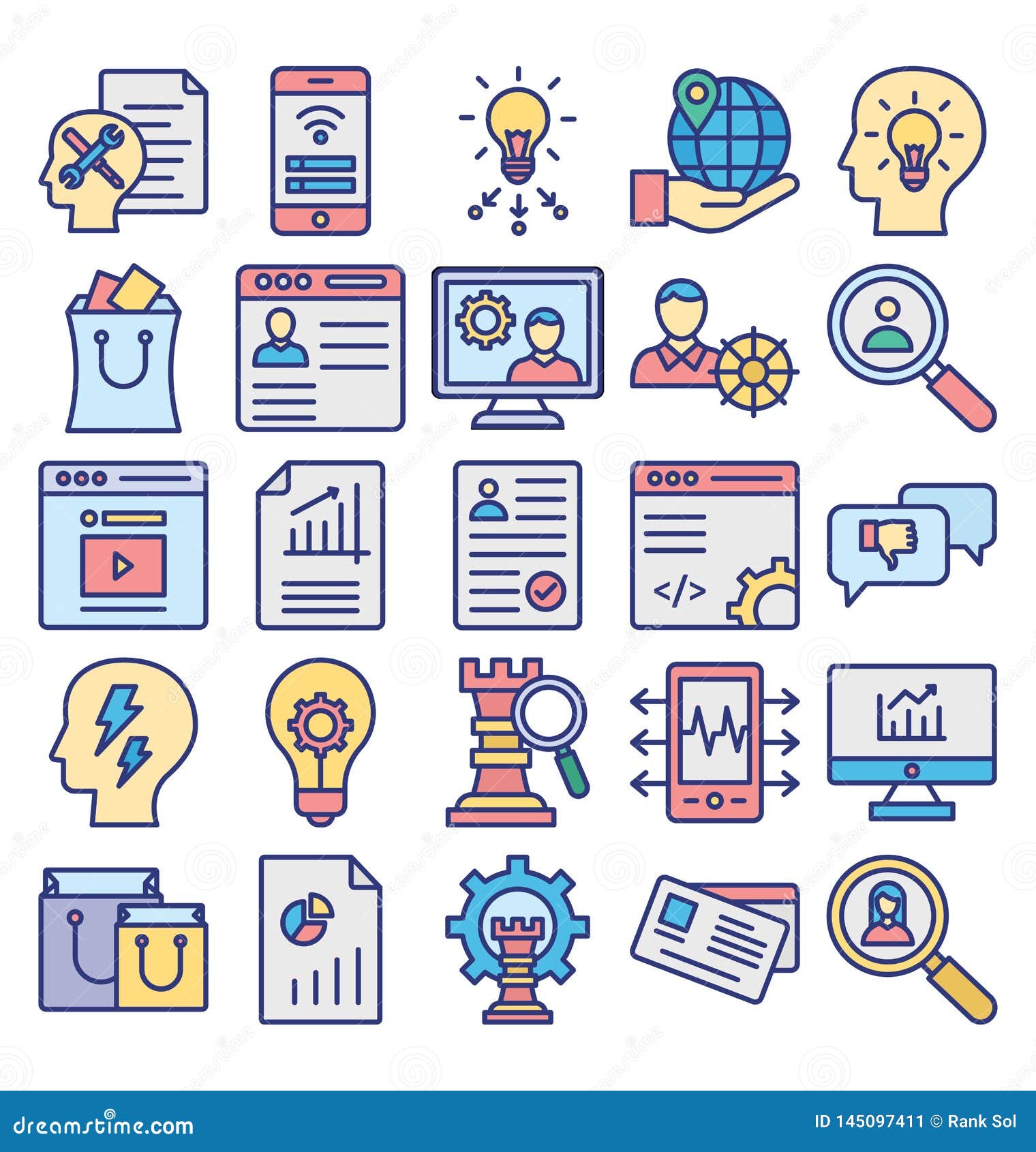 business trade  icon editable  business trade  icon editable