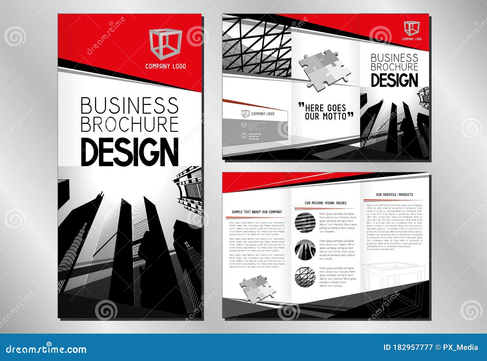 business trifold brochure template a4 to dl format