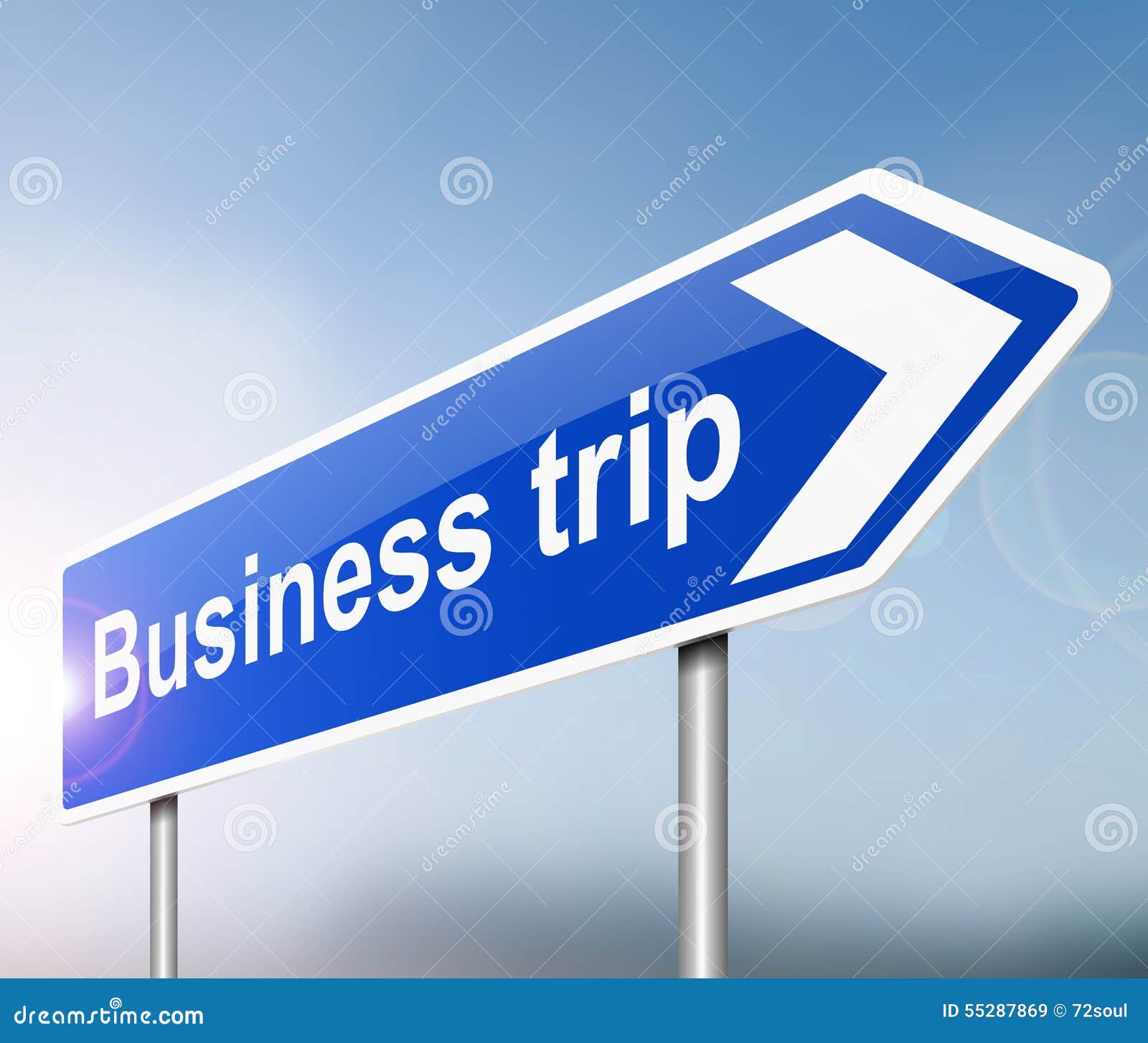 Business trip concept. stock illustration. Illustration of journey -  55287869