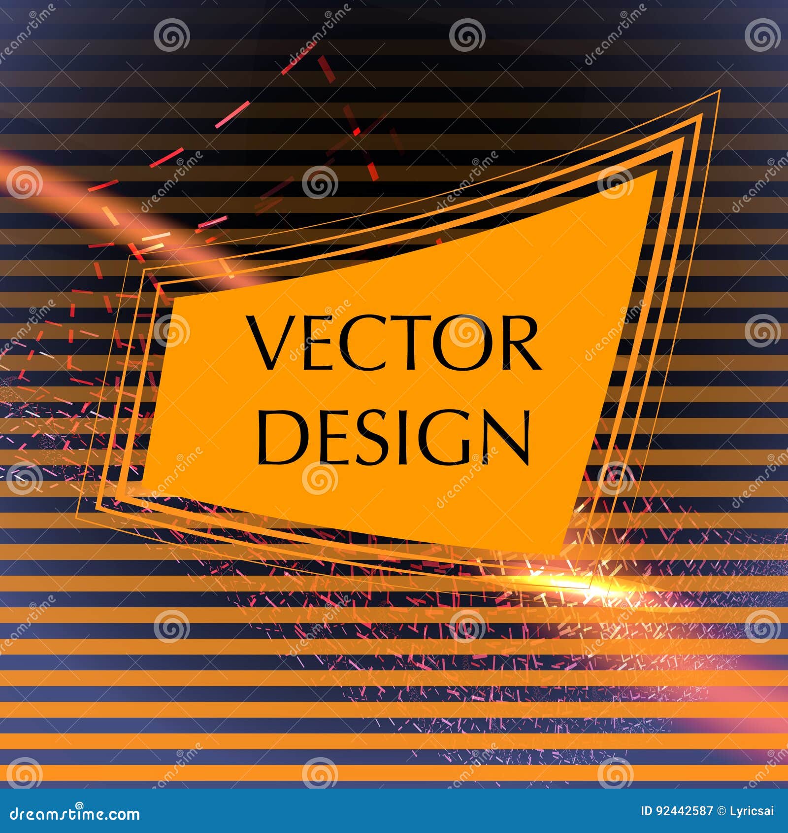 Business Vector Frame Design Stock Vector Illustration of color