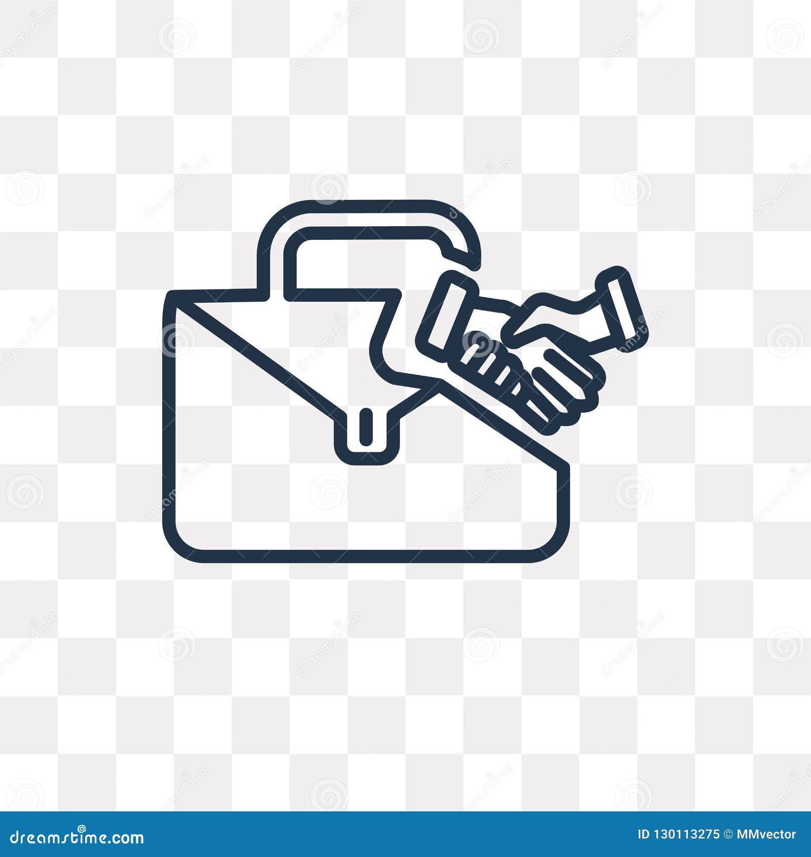 Business Vector Icon Isolated On Transparent Background Linear