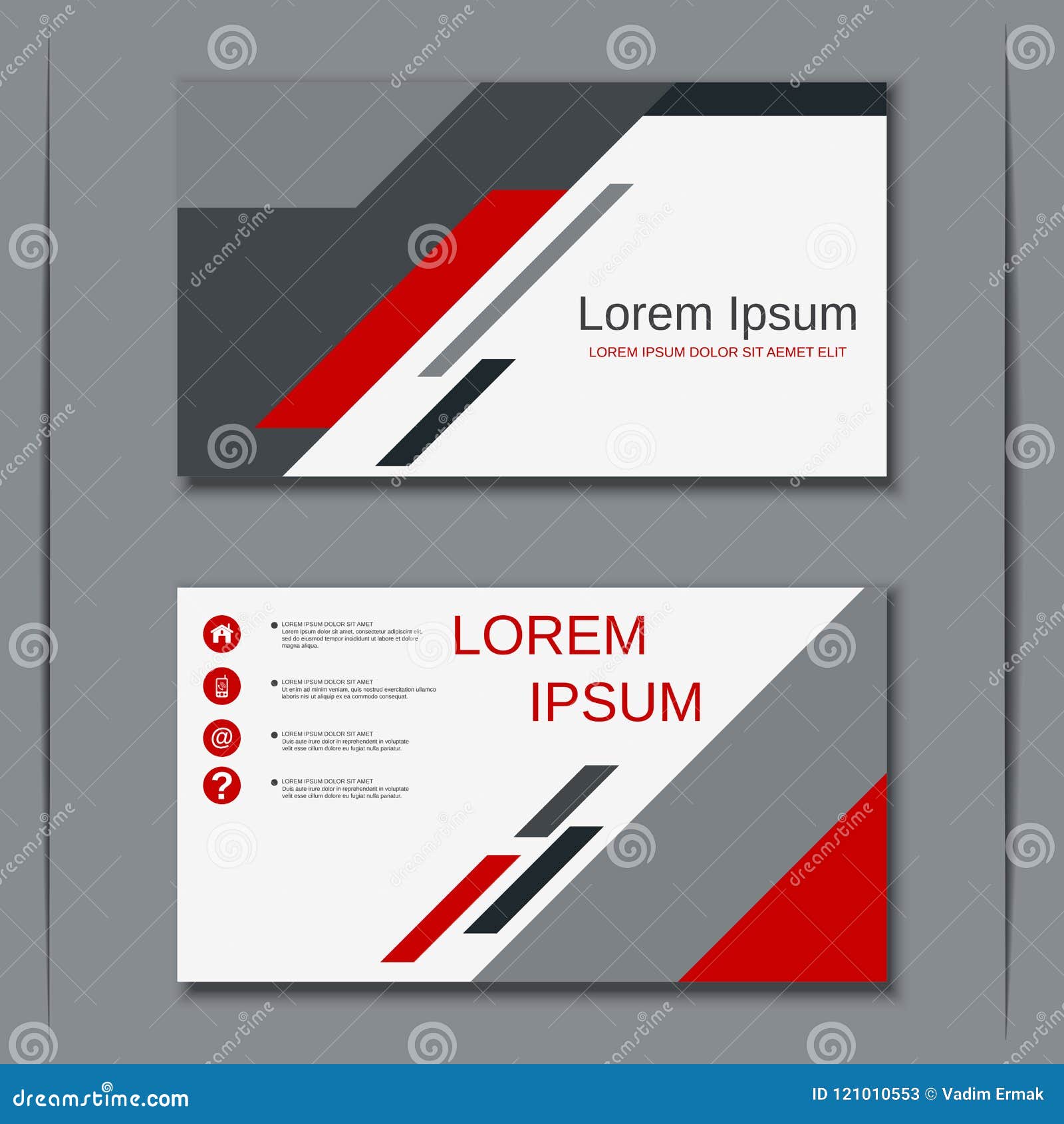 Business Visiting Card Vector Design Template Stock Vector ...