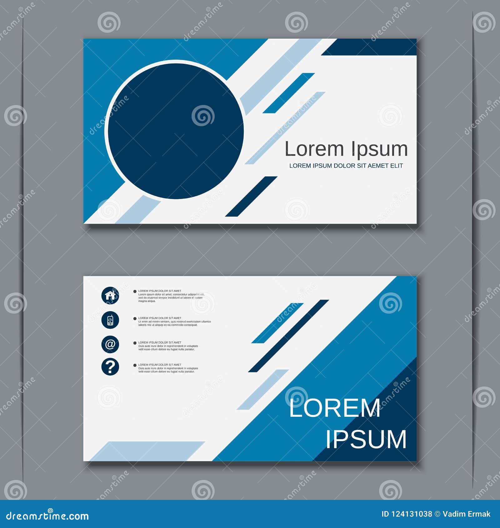 Business Visiting Card Vector Design Template Stock Vector In Download Visiting Card Templates