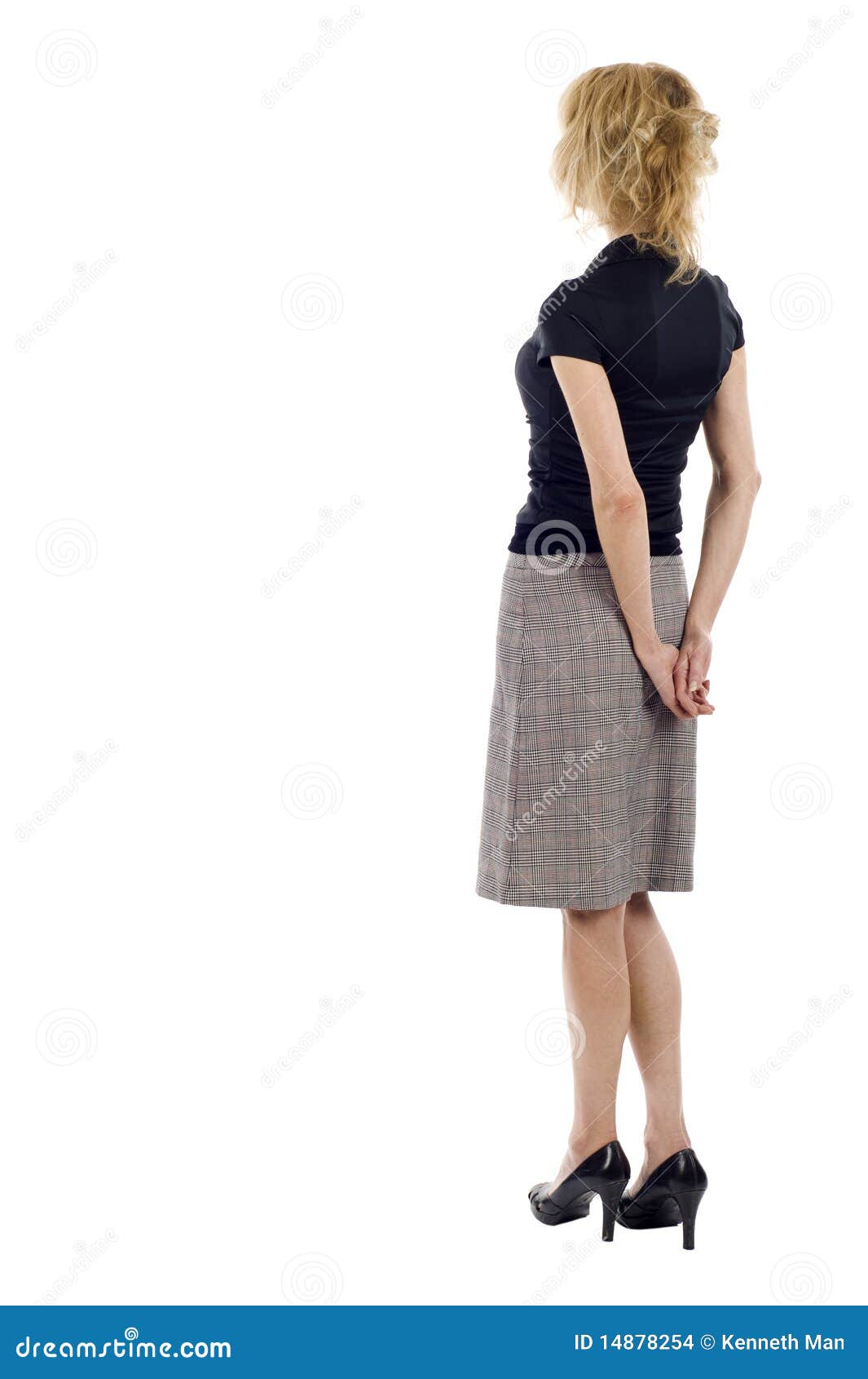 Business Woman From The Back Stock Photo Image Of Caucasian Female