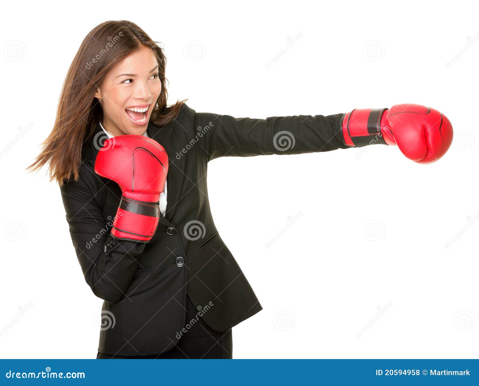 Business Woman Boxing Stock Photo Image Of Hand Boxing 20594958