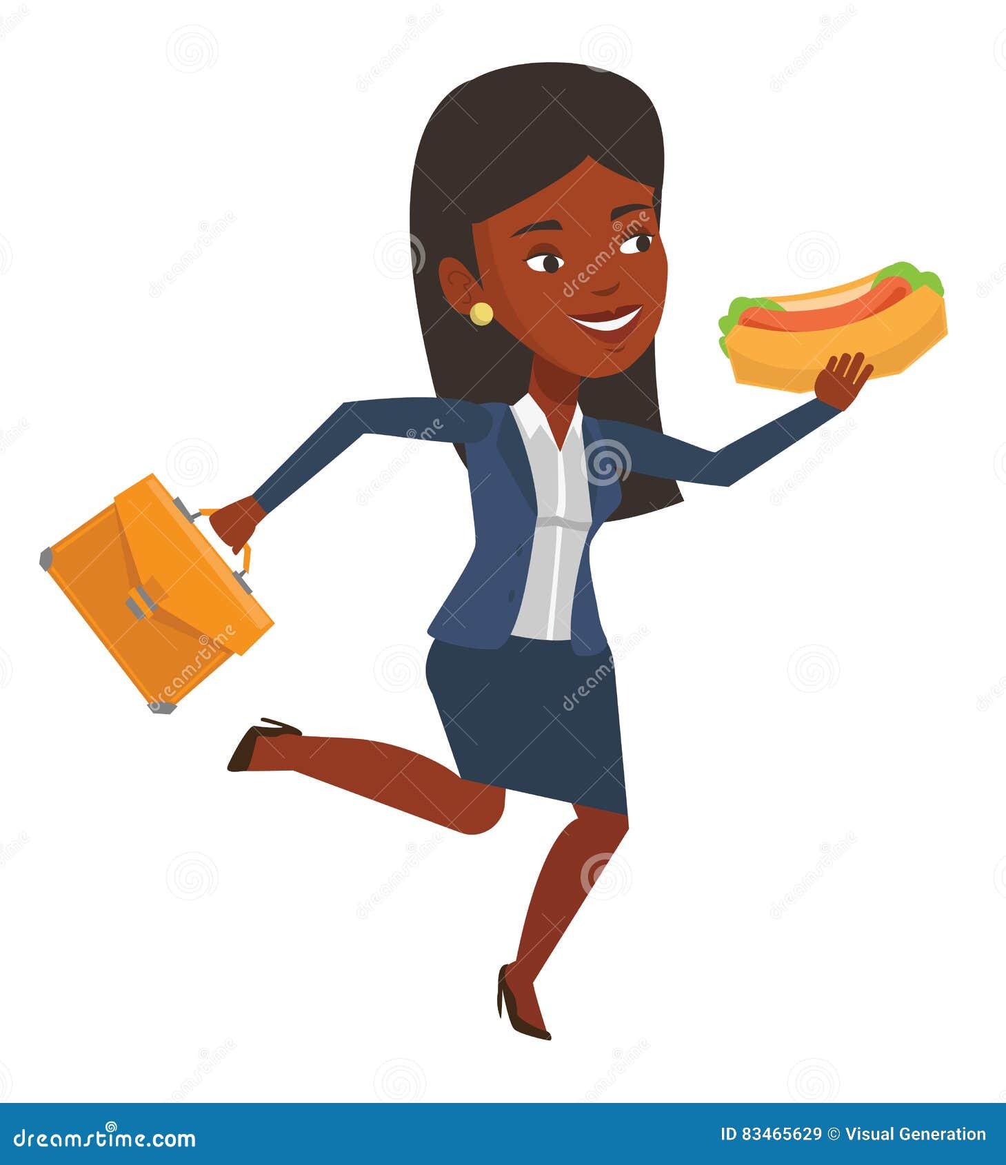 clipart runner and business suit