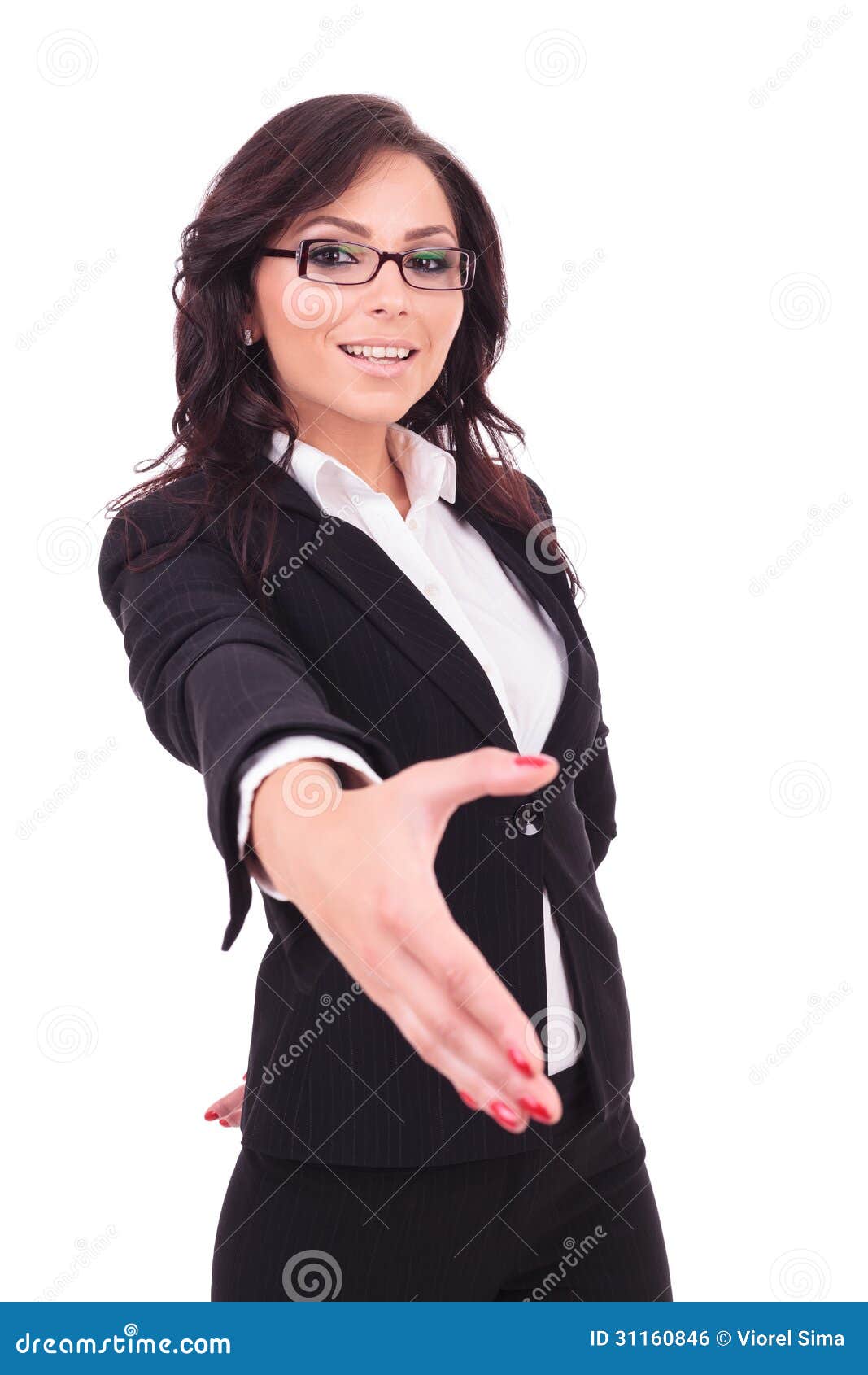 Business woman hand shake stock photo. Image of adult - 31160846