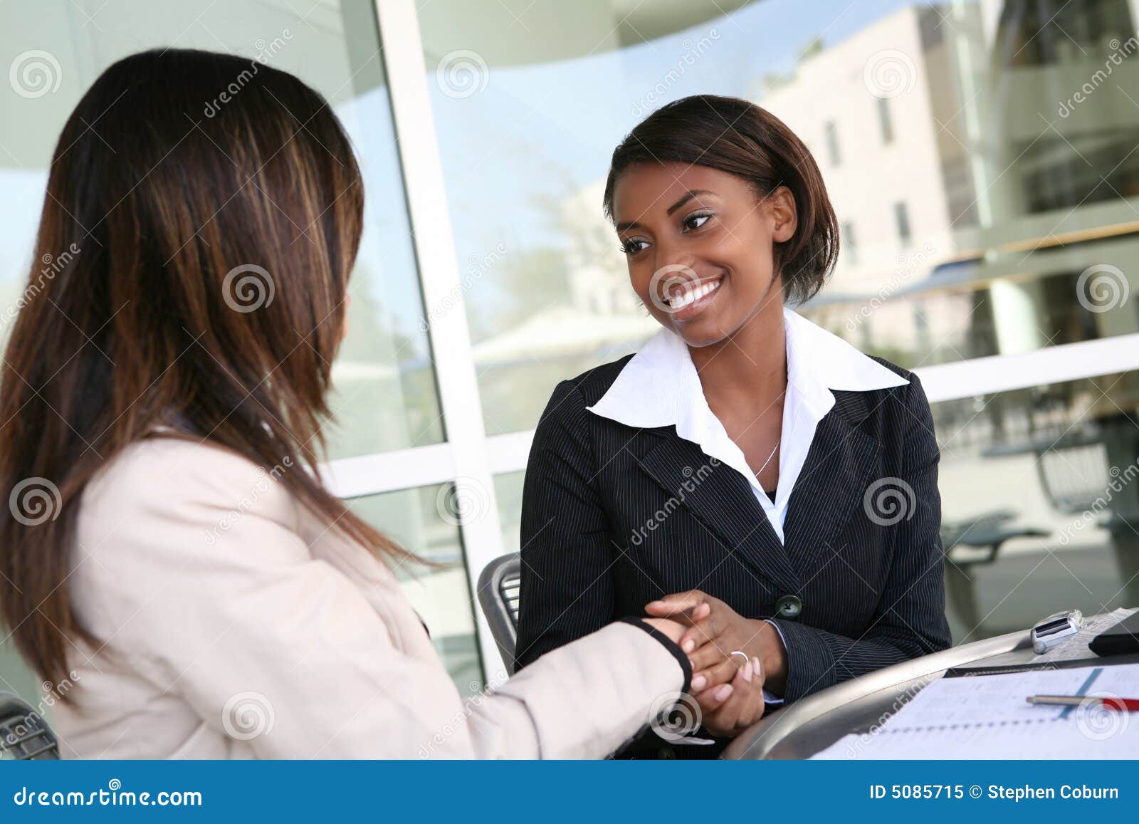 business woman handshake