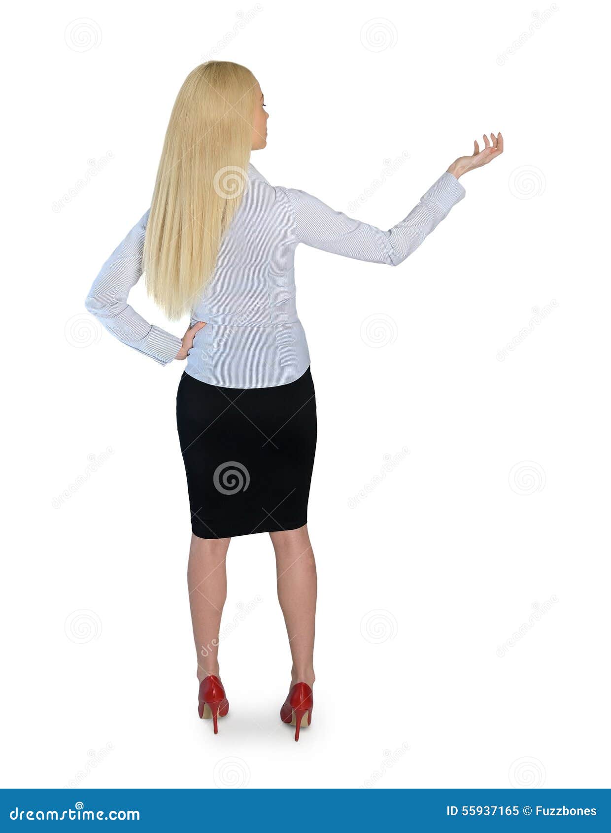 Business Woman Hold Something Stock Image - Image of hand, entrepreneur ...