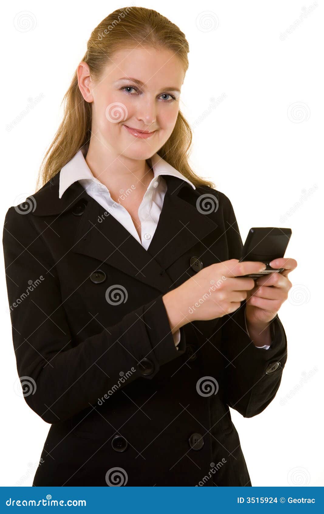 Business woman paging stock photo. Image of confident 3515924