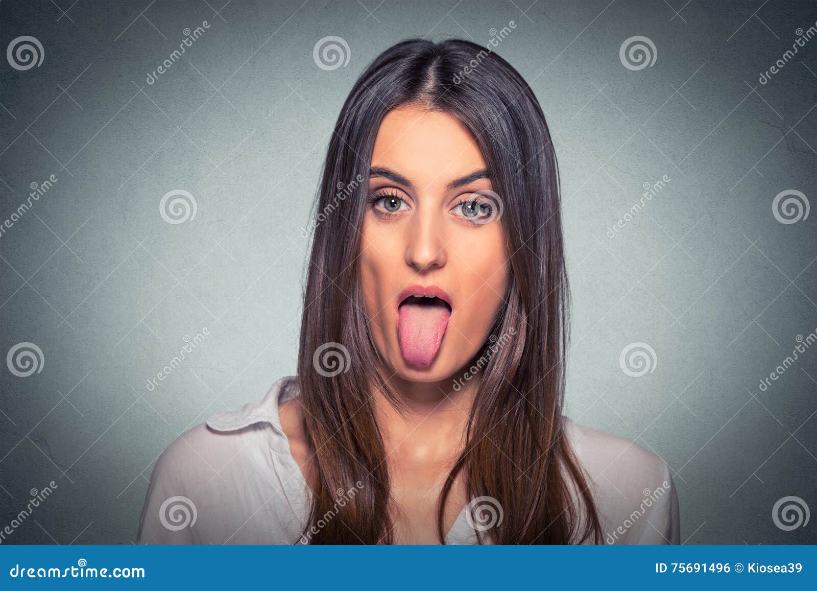 Business Woman Sticking Out Her Tongue Stock Photo - Image of career ...