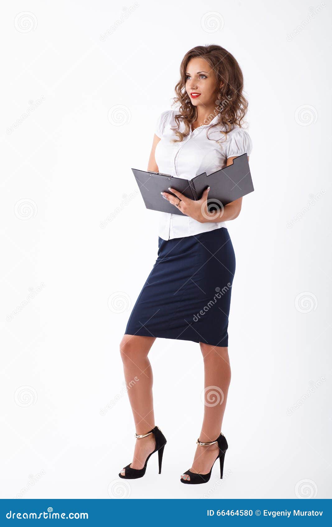 Business woman in studio stock photo. Image of organizer - 66464580