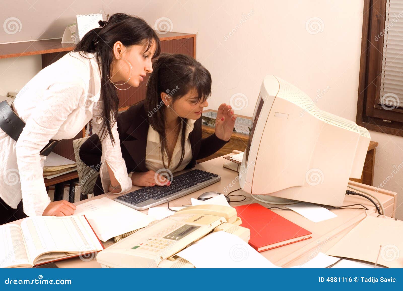 business women at office