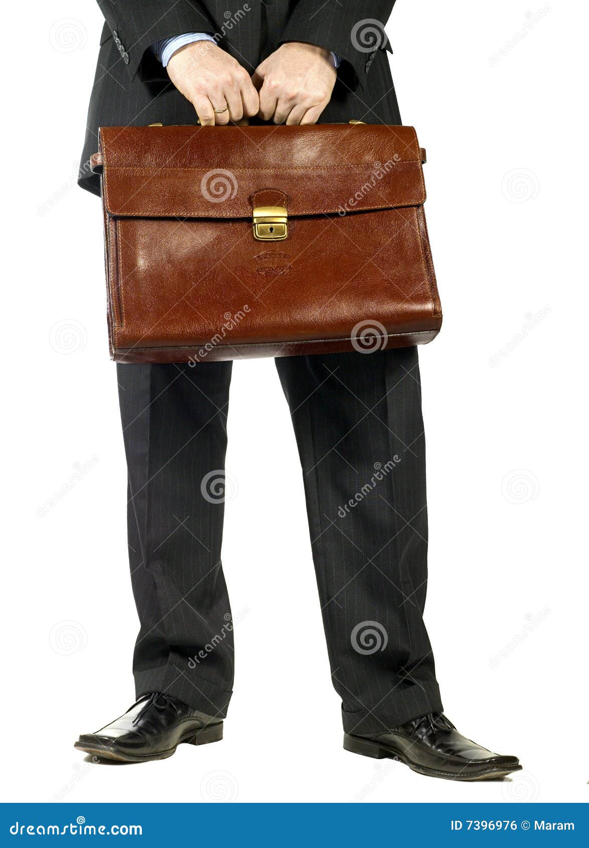Businessman with bag stock photo. Image of busy, case 7396976
