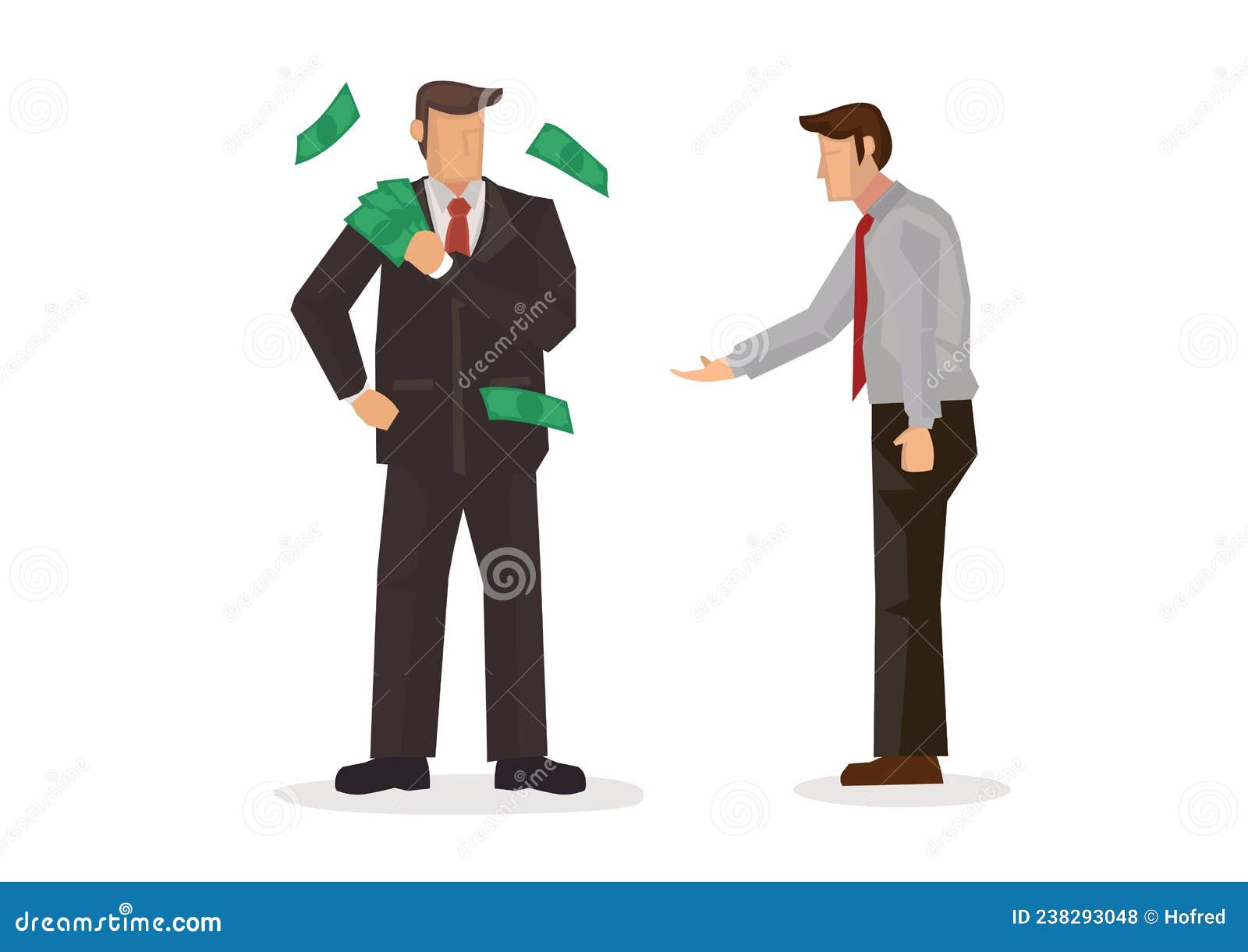 Businessman Begging Rich Man for Money Stock Vector - Illustration of loser, isolated: 238293048 Businessman Begging Rich Man for Money Stock Vector - Illustration of loser, isolated: 238293048