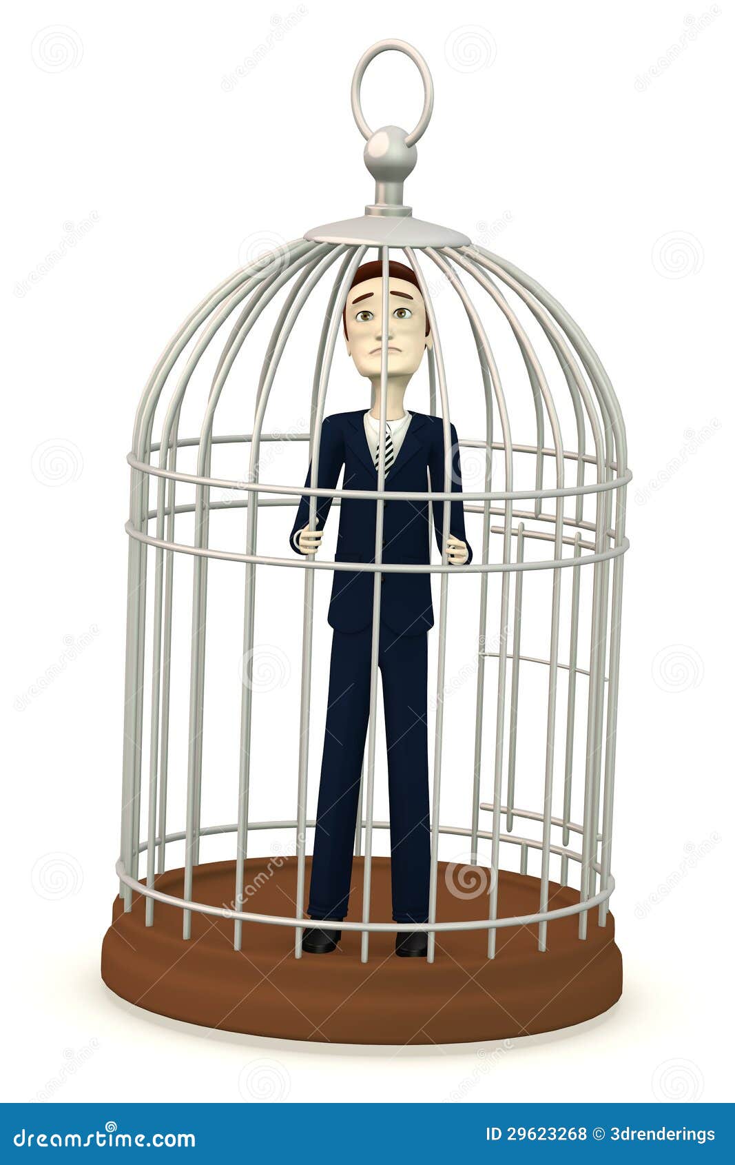 Businessman In Bird Cage Royalty Free Stock Photos Image 29623268