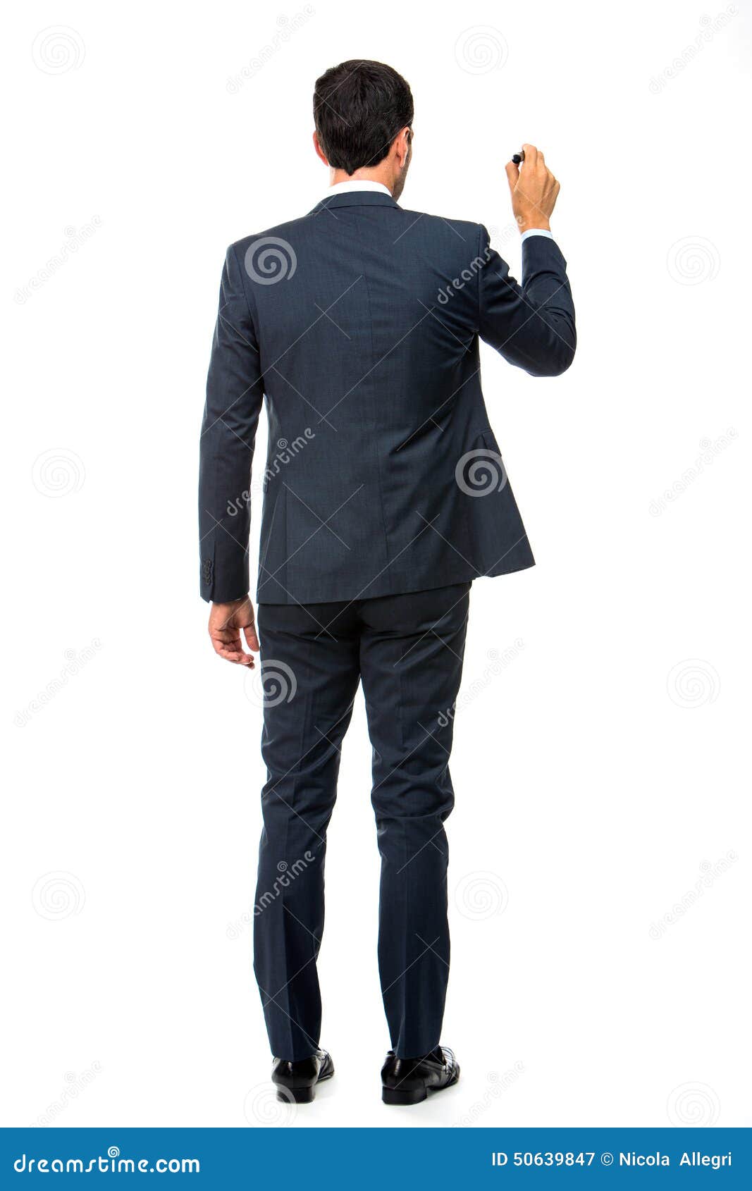 Businessman with a Black Marker Stock Image - Image of businessmen ...