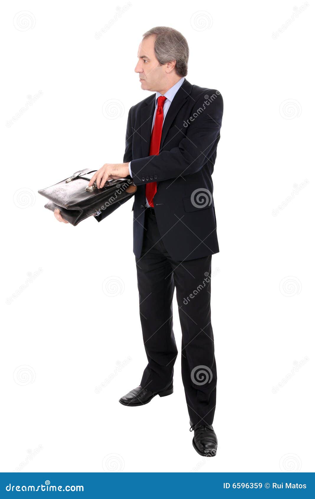 Businessman with a Briefcase Stock Image Image of white, entrepreneur