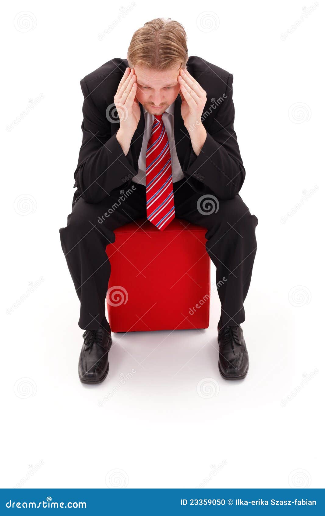 businessman concentrate