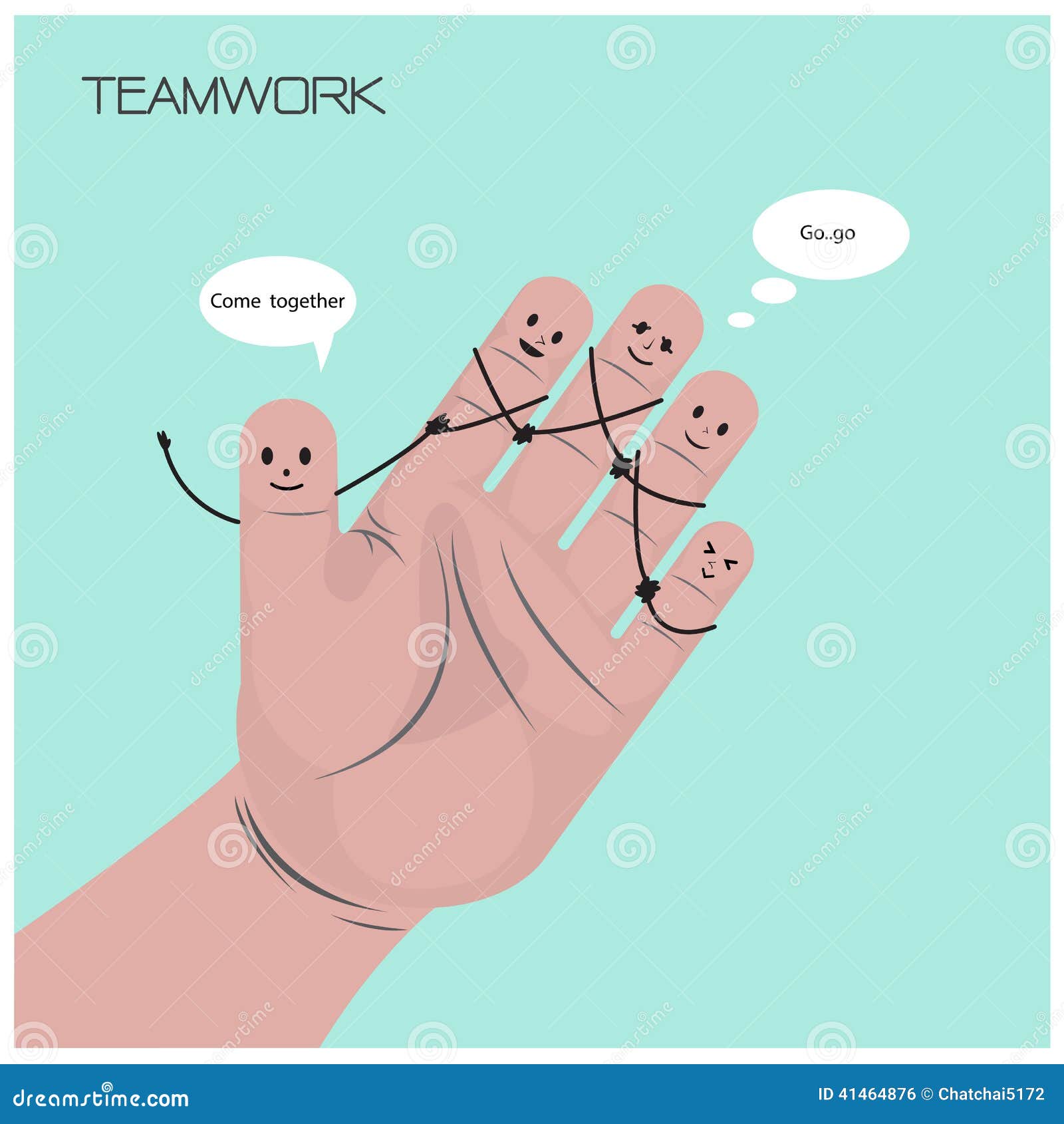Businessman Concept,funny Fingers Sign,teamwork Concept Stock Vector