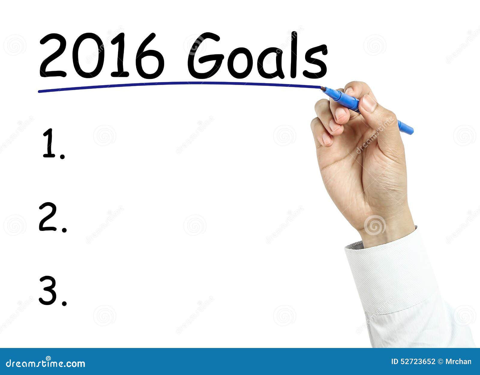 businessman drawing year2016 goals concept