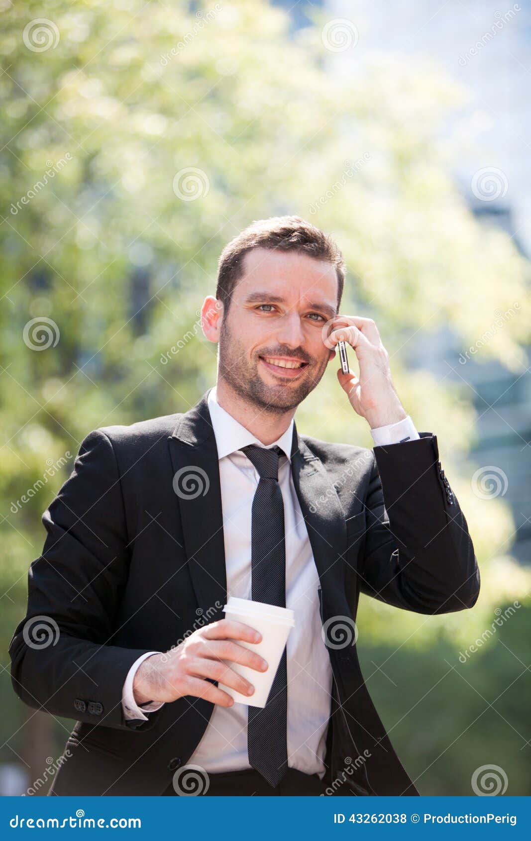Businessman Drinking a Coffee during a Break Stock Photo Image of