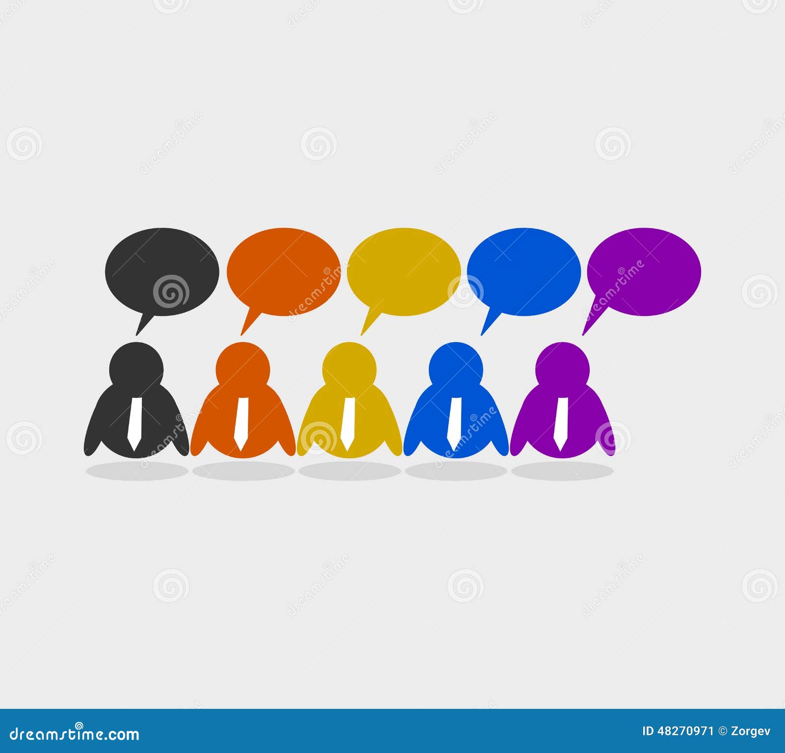 Emoticon Businessman Sketch Stock Photography 40080104