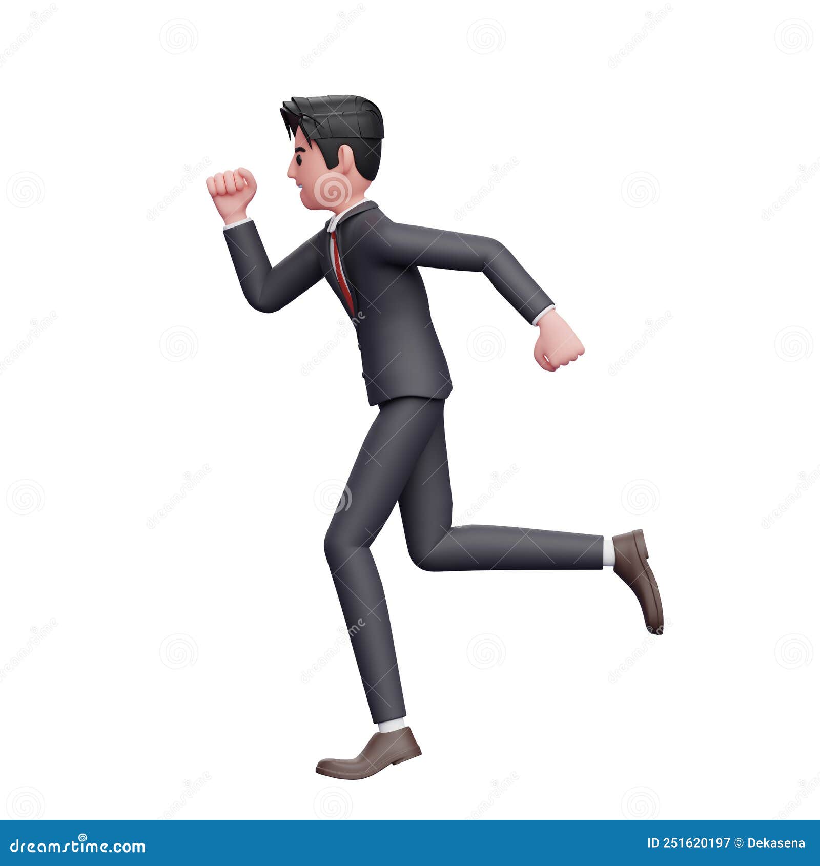 Businessman in Formal Suit are Running To Meet Deadlines Stock ...
