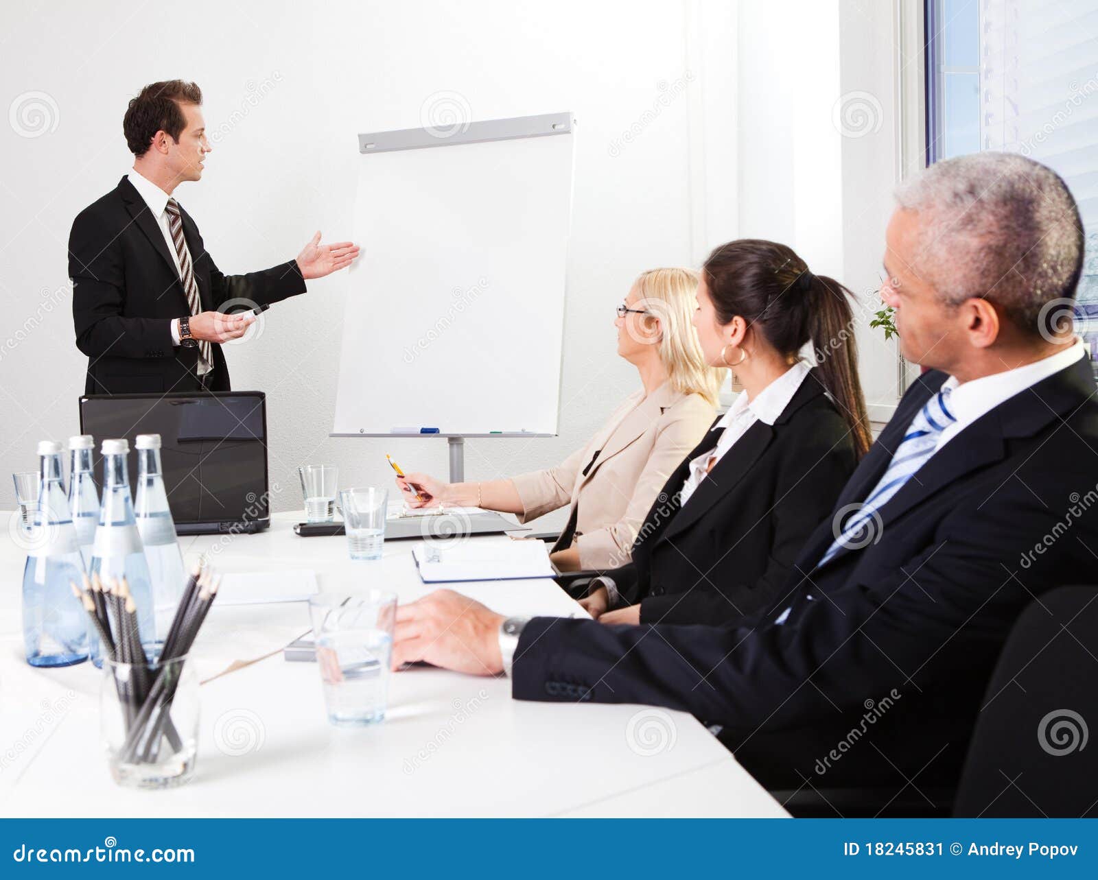 Businessman Giving a Presentation Stock Image Image of partner
