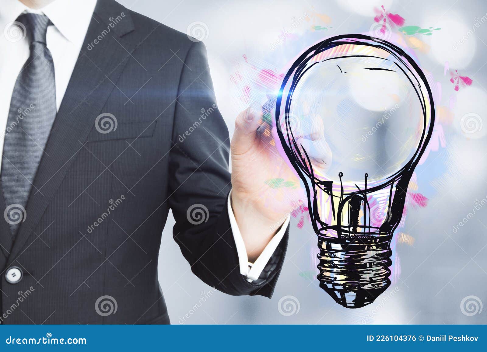 Concept Of Creative Idea Brainstorming Thinking And Business Planning  Business And Creative Freehand Drawings In The Shape Of A Light Bulb On An  Isolated Background High-Res Vector Graphic - Getty Images