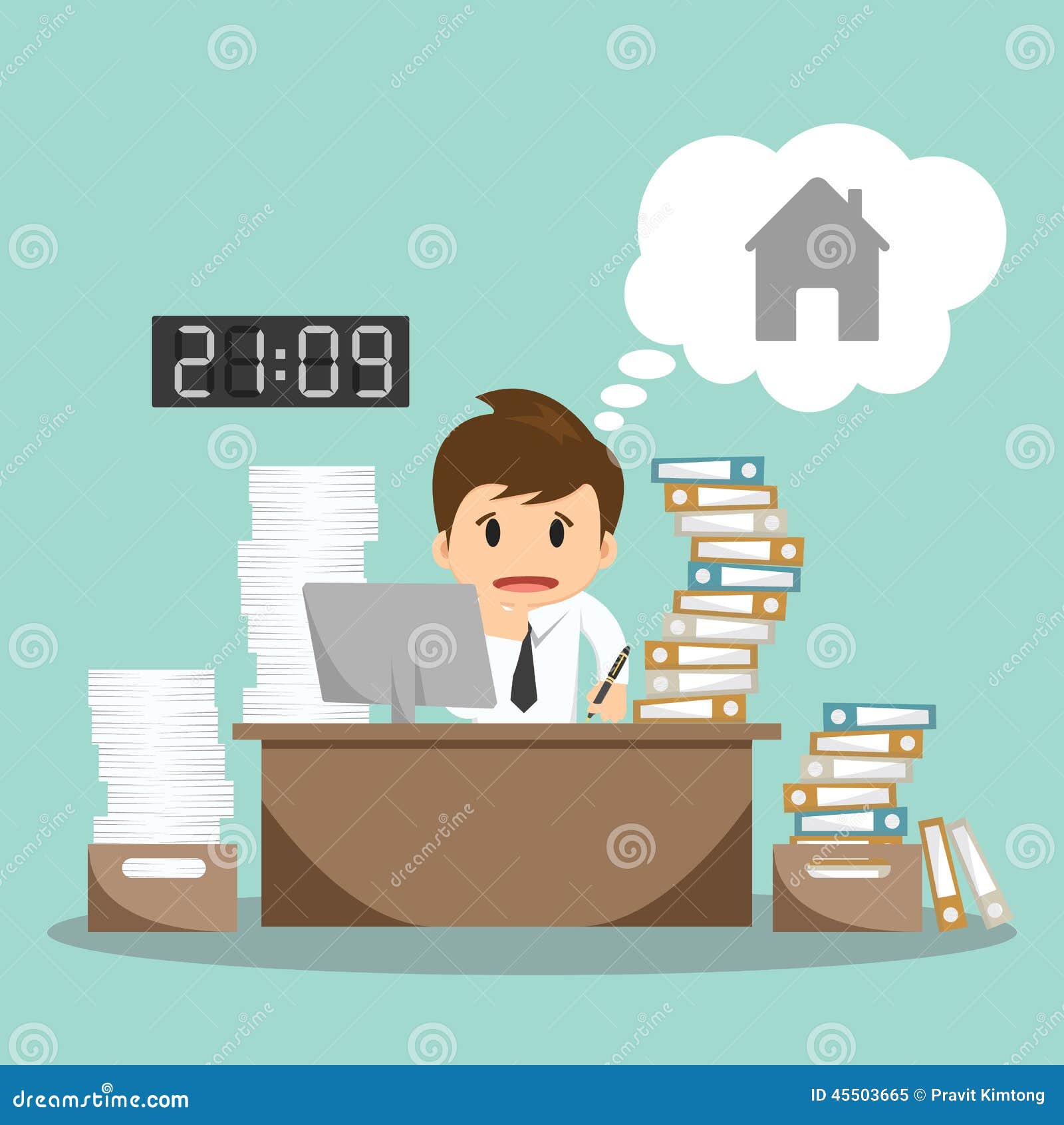 clipart overworked office worker - photo #28