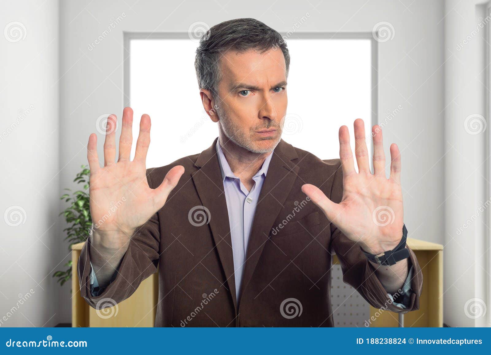 Close-up Side View Hands Of Unrecognizable Nervous Business Man