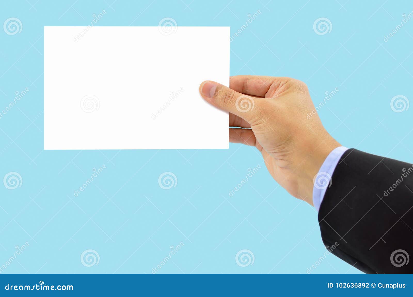 Businessman holding a note stock photo. Image of invitation 102636892