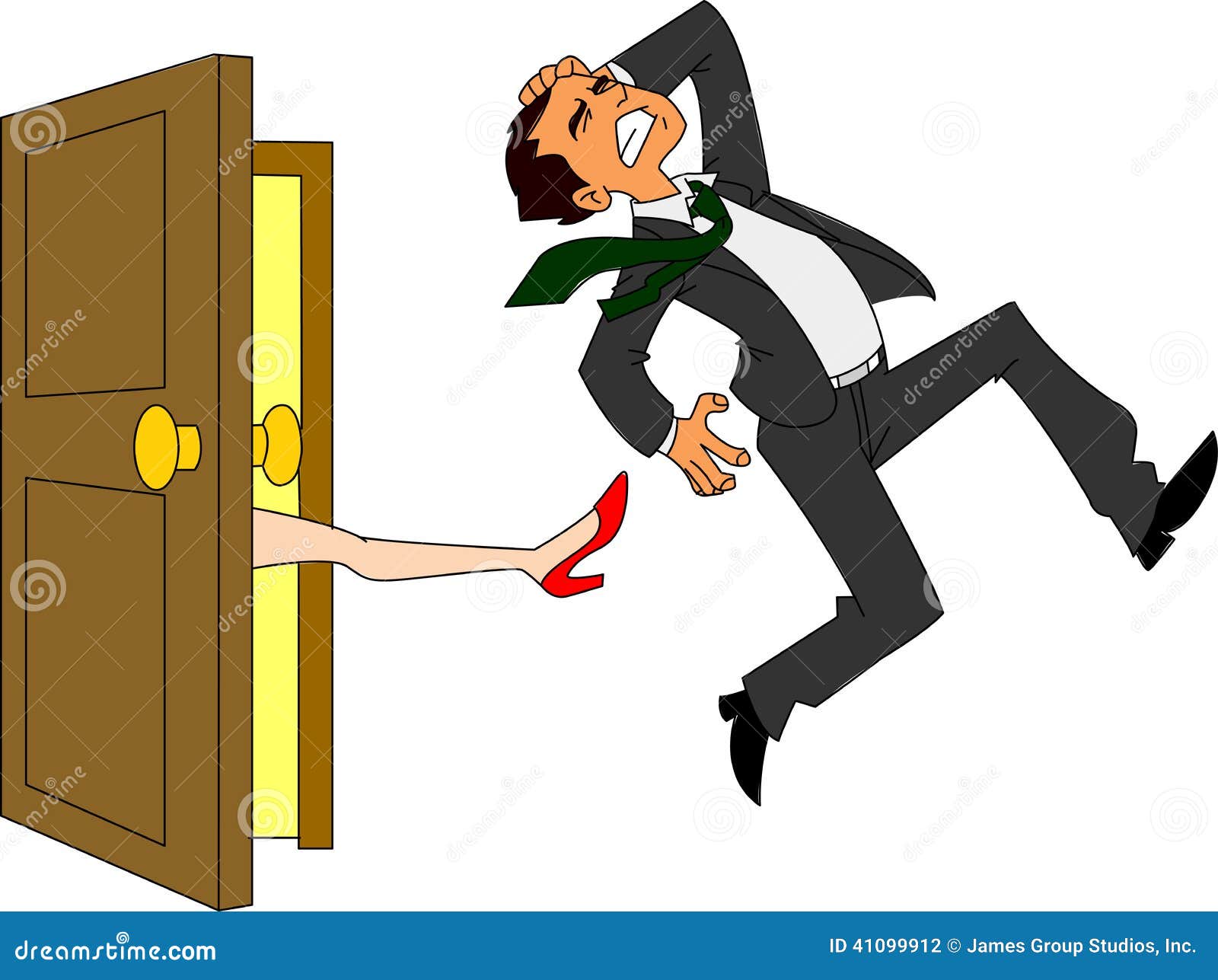 Kicked out of door hi-res stock photography and images - Alamy