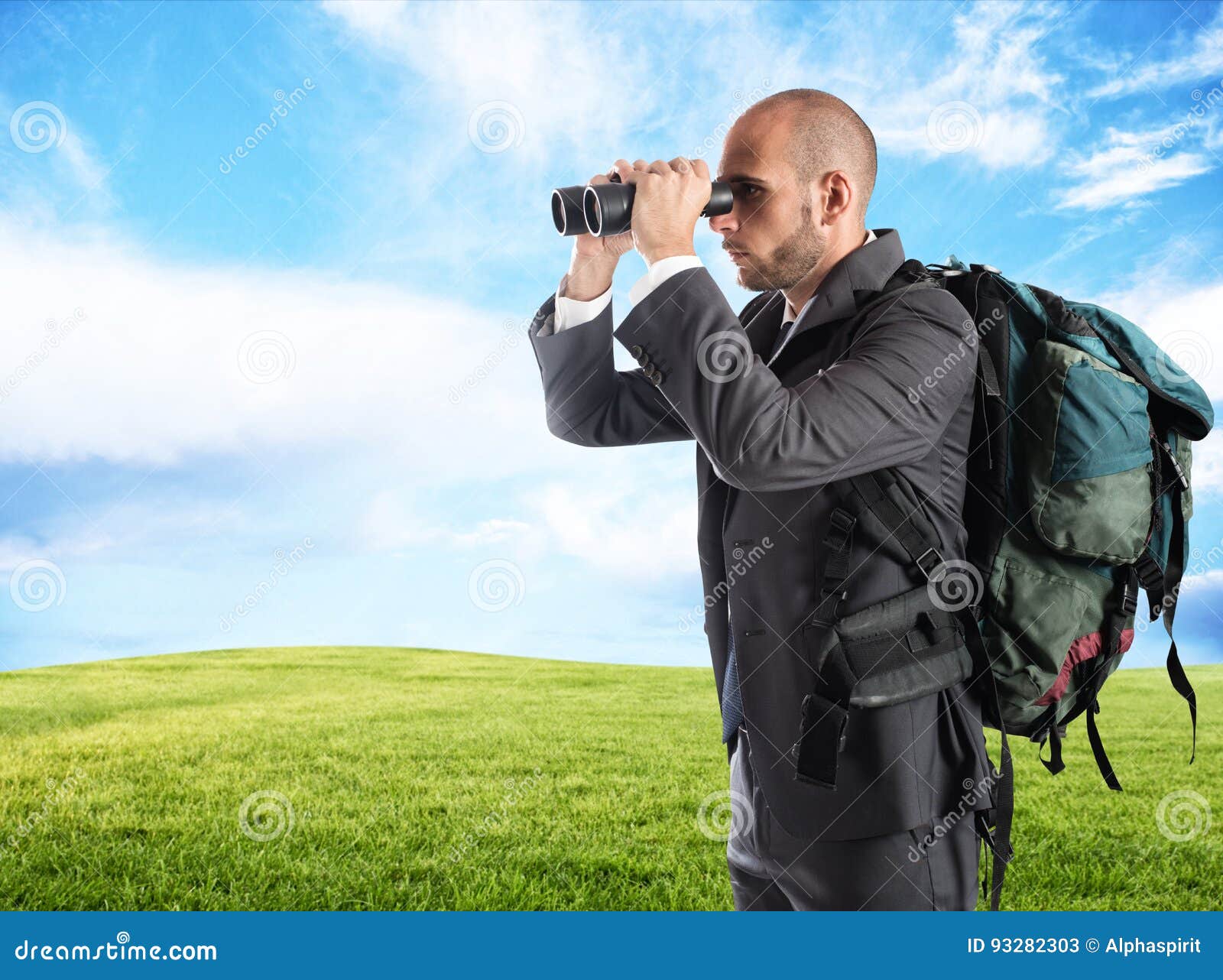 Businessman Looking for New Business Stock Image Image of achieve, finance 93282303