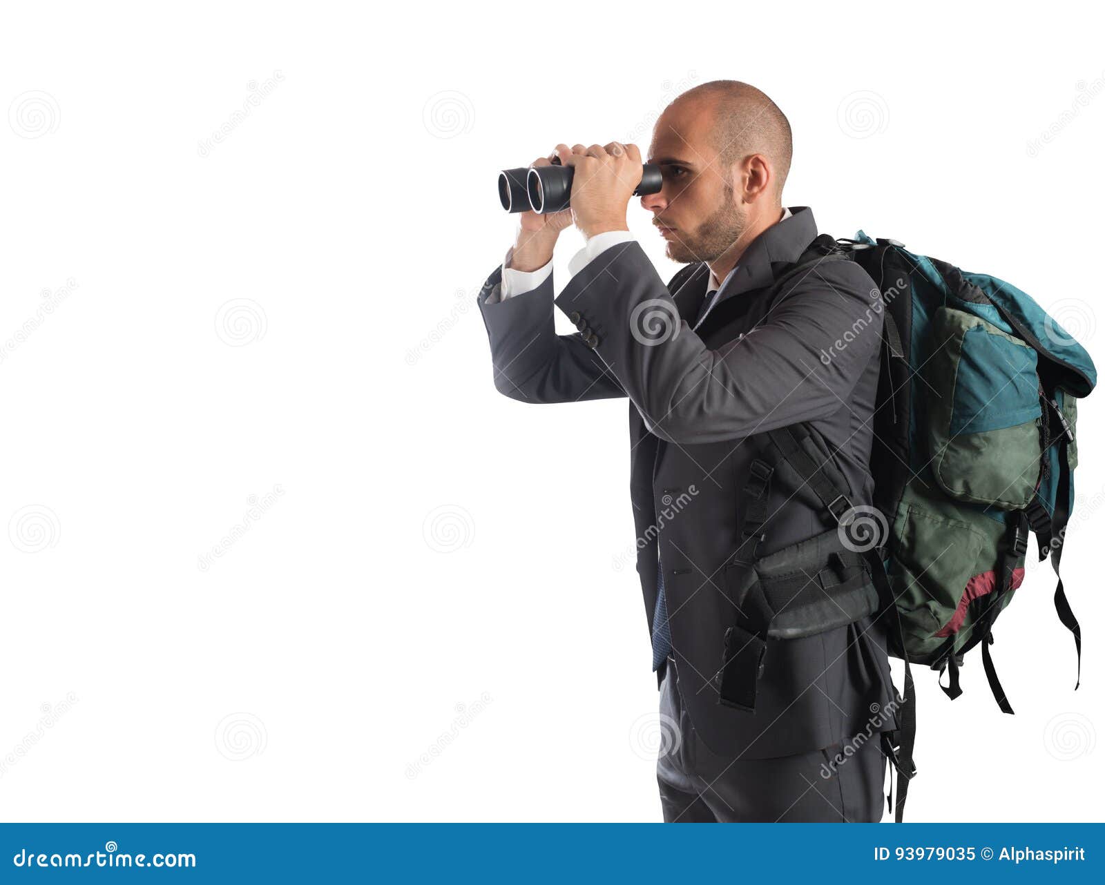 Businessman Looking for New Business Stock Image Image of look, finance 93979035