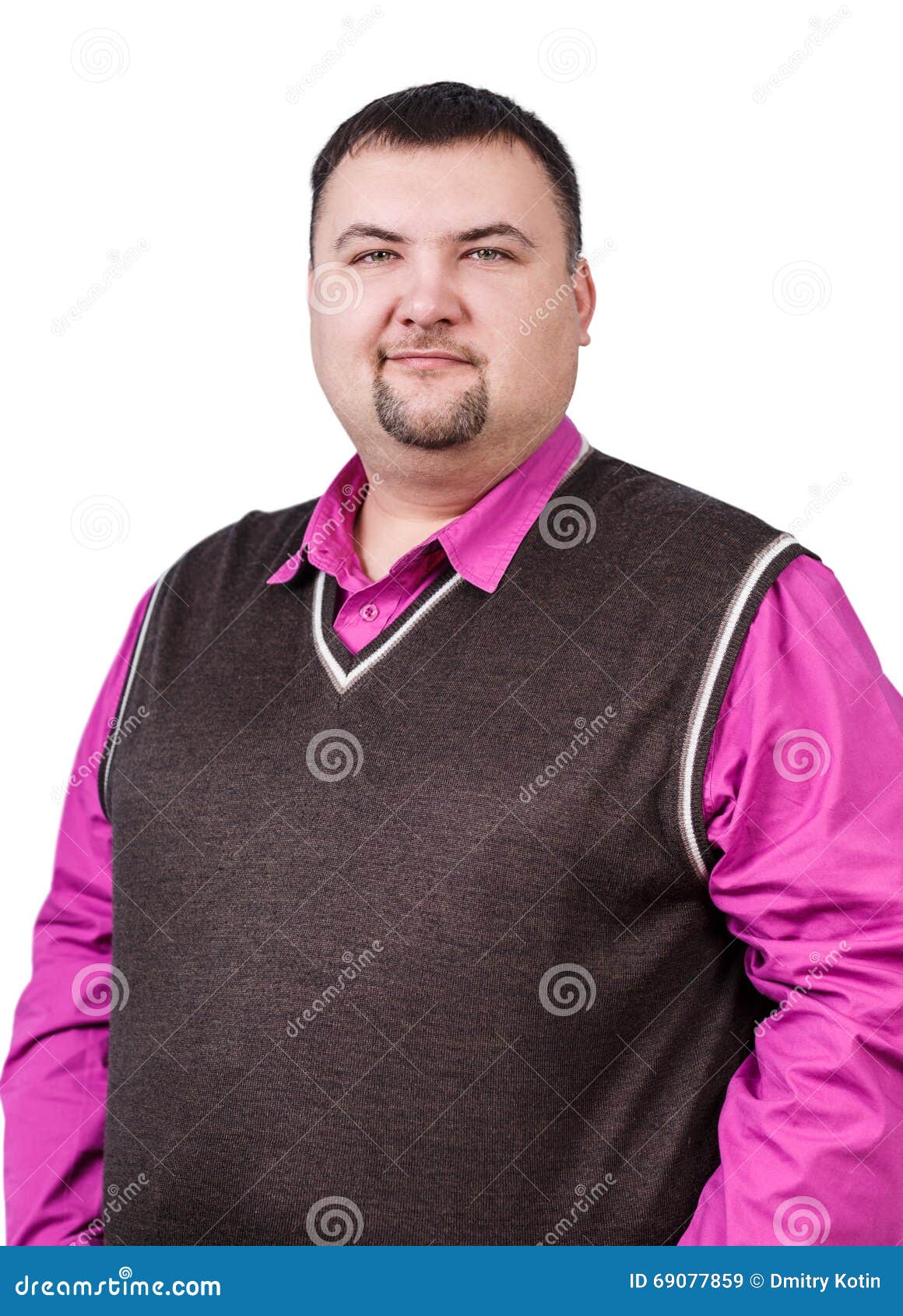 Businessman with Overweight Smiling Stock Image Image of formal