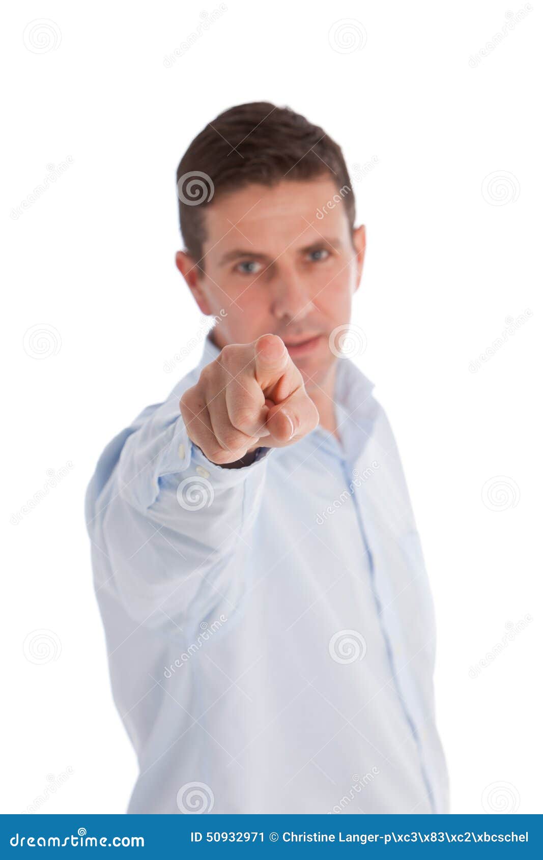 Businessman Pointing His Finger at the Camera Stock Image - Image of ...