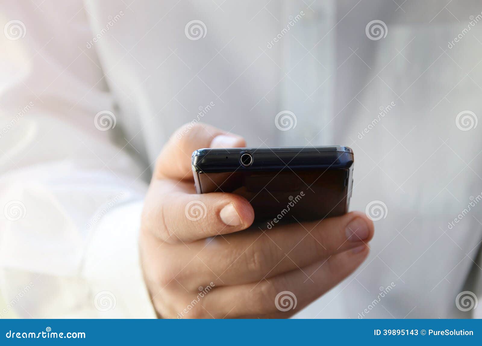 Businessman Reading Email on Smart Phone Stock Image - Image of concept ...