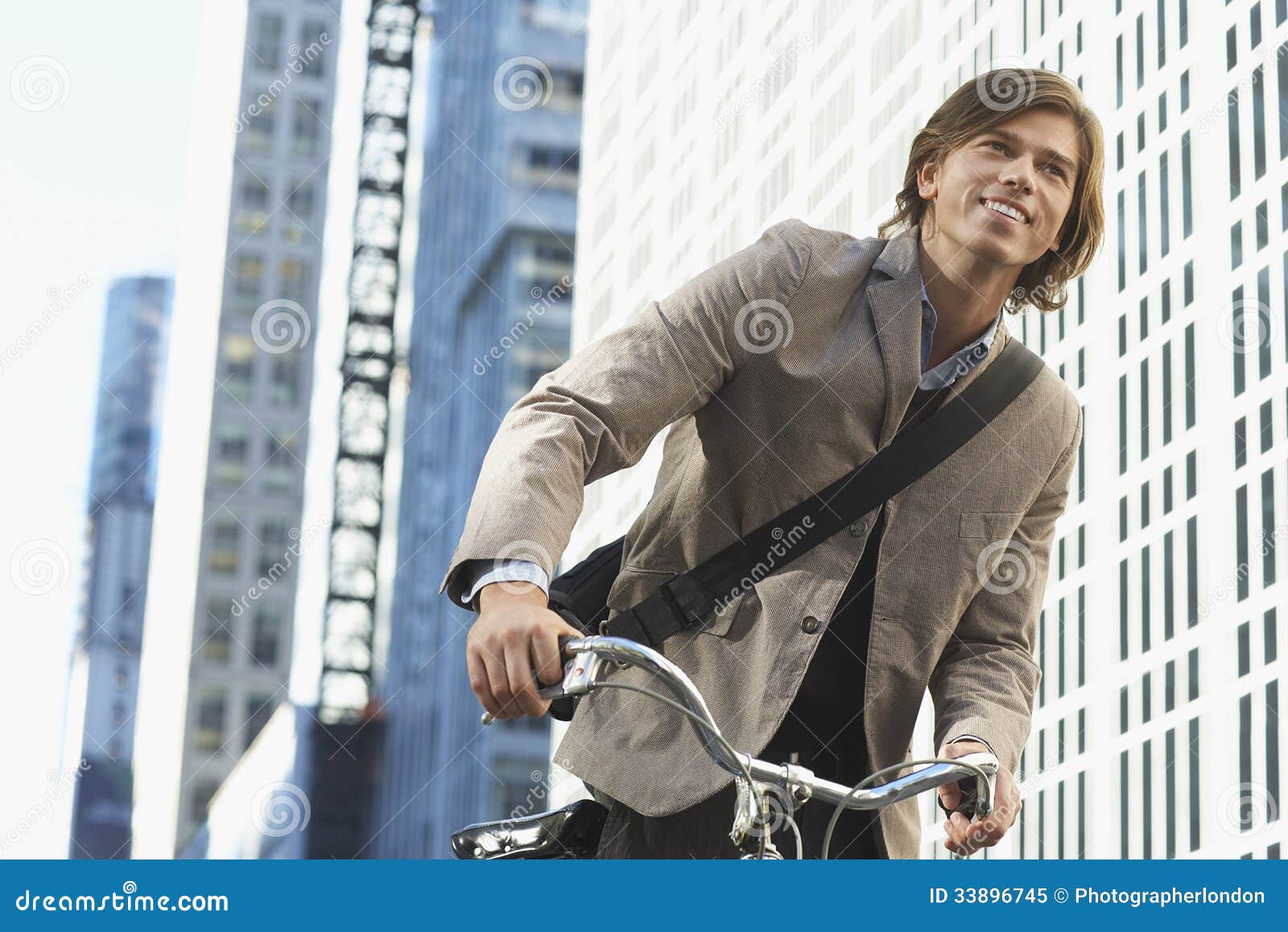 bike riding downtown