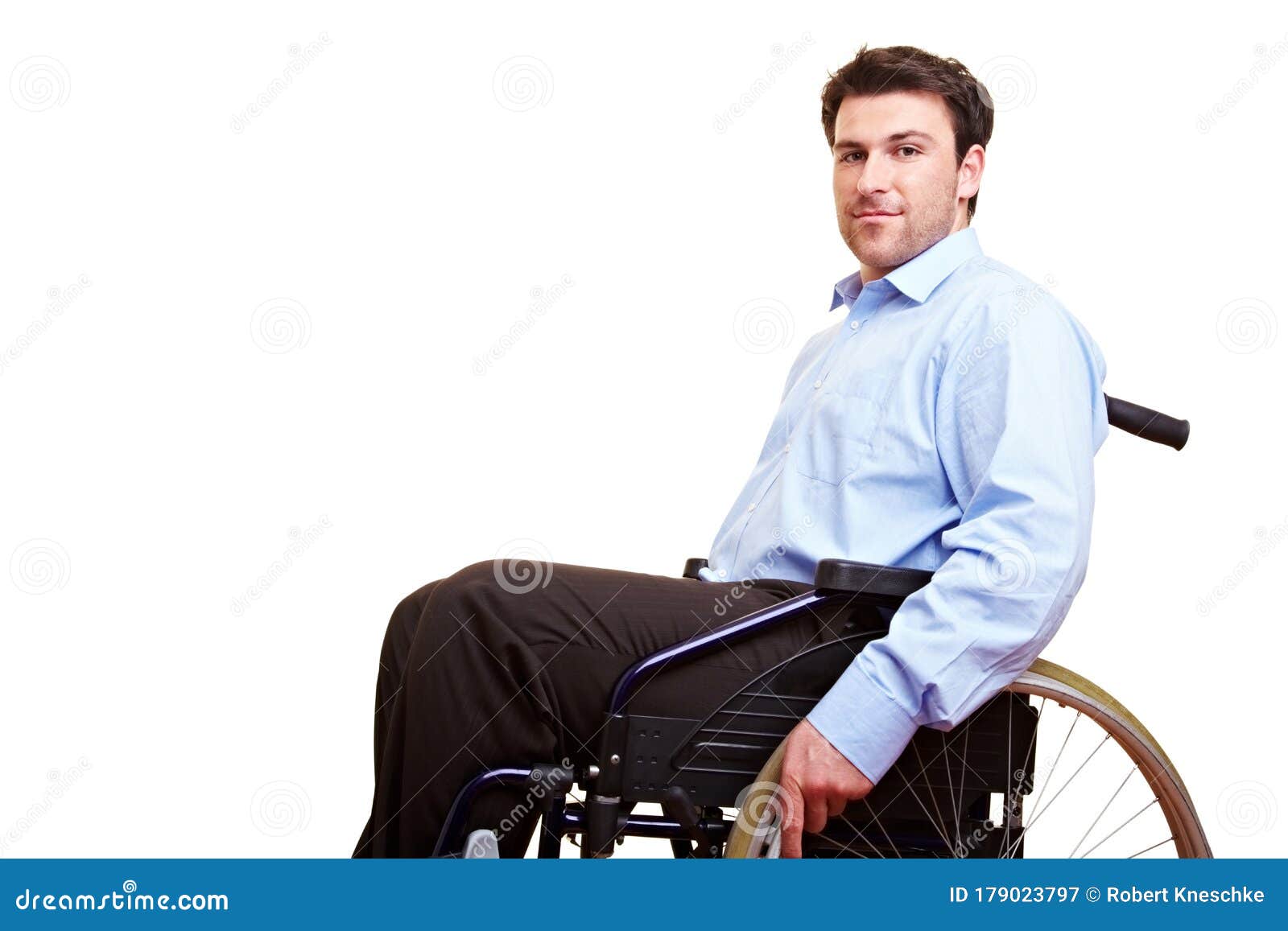 Businessman Sitting in a Wheelchair Stock Image - Image of person ...